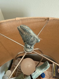 Dust on lamps you can see they had not been cleaned in awhile