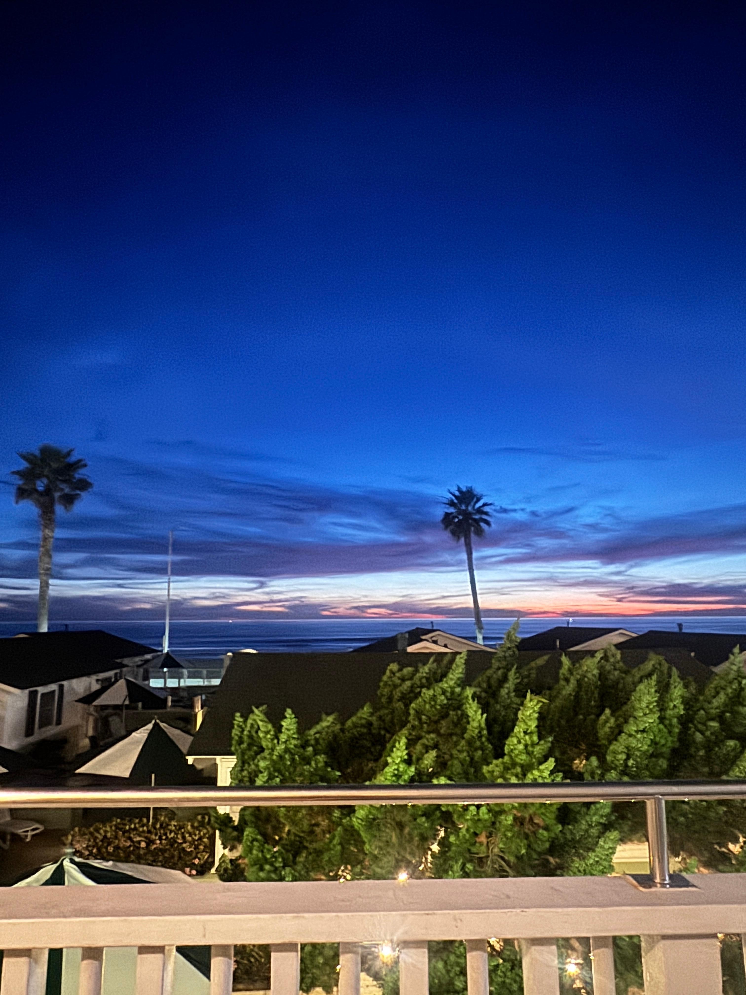 View from 2nd floor motel section - obstructed view but still could see enough of the water