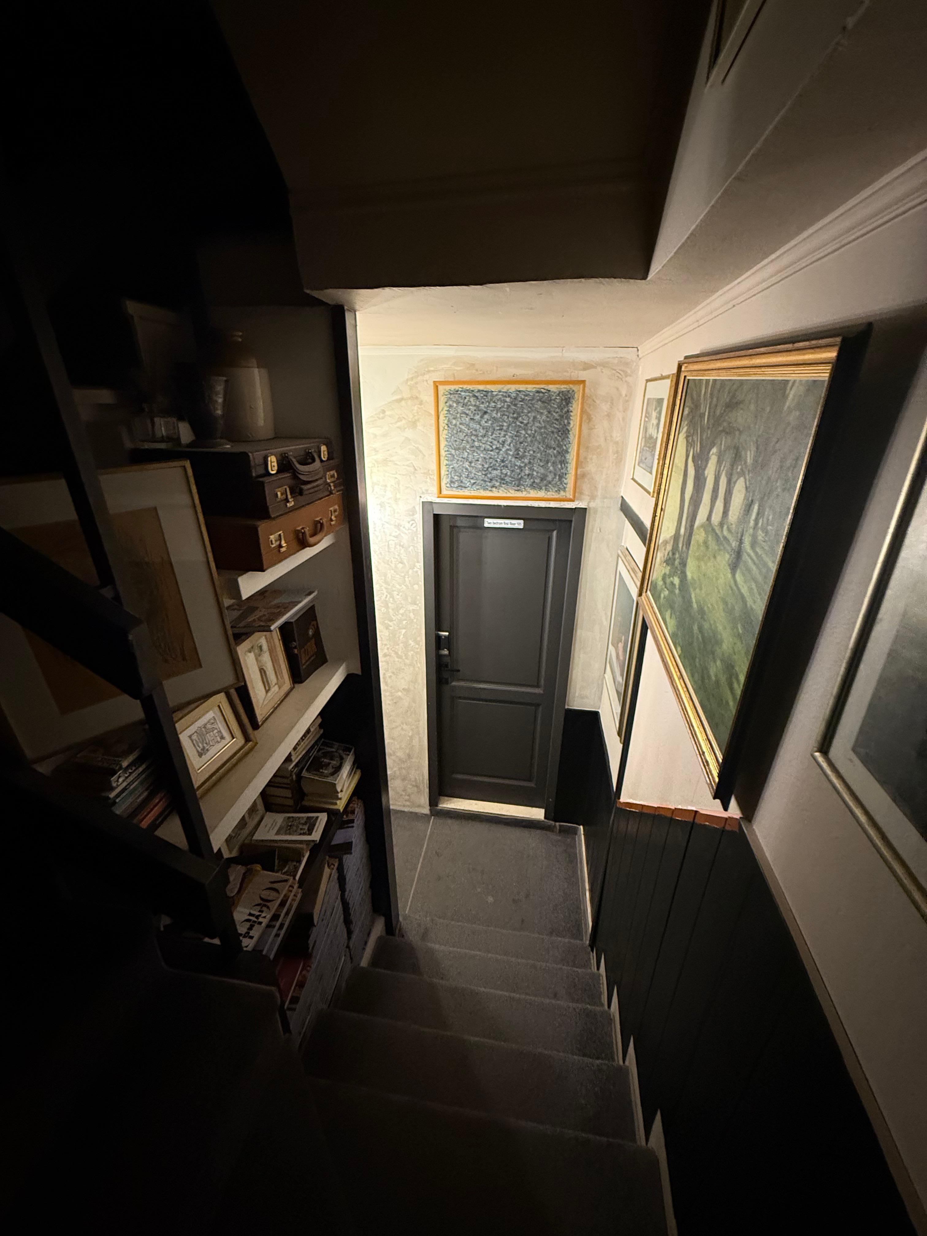 Charming apartment hallway
