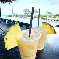 Drinks at the pool bar