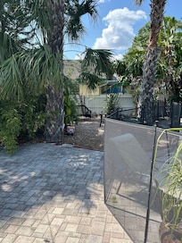Fire pit and sitting area