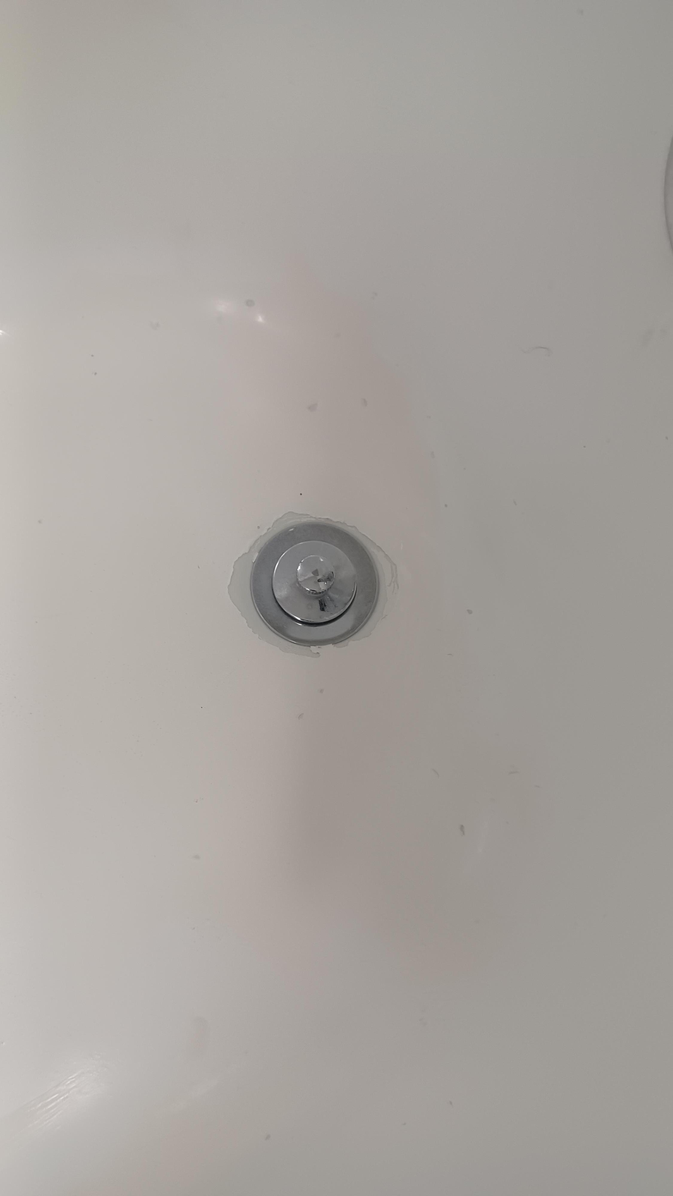 Tub was repainted but the work was not done properly. 