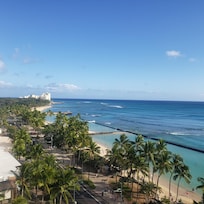 Our view from our room at the Waikiki Circle Hotel