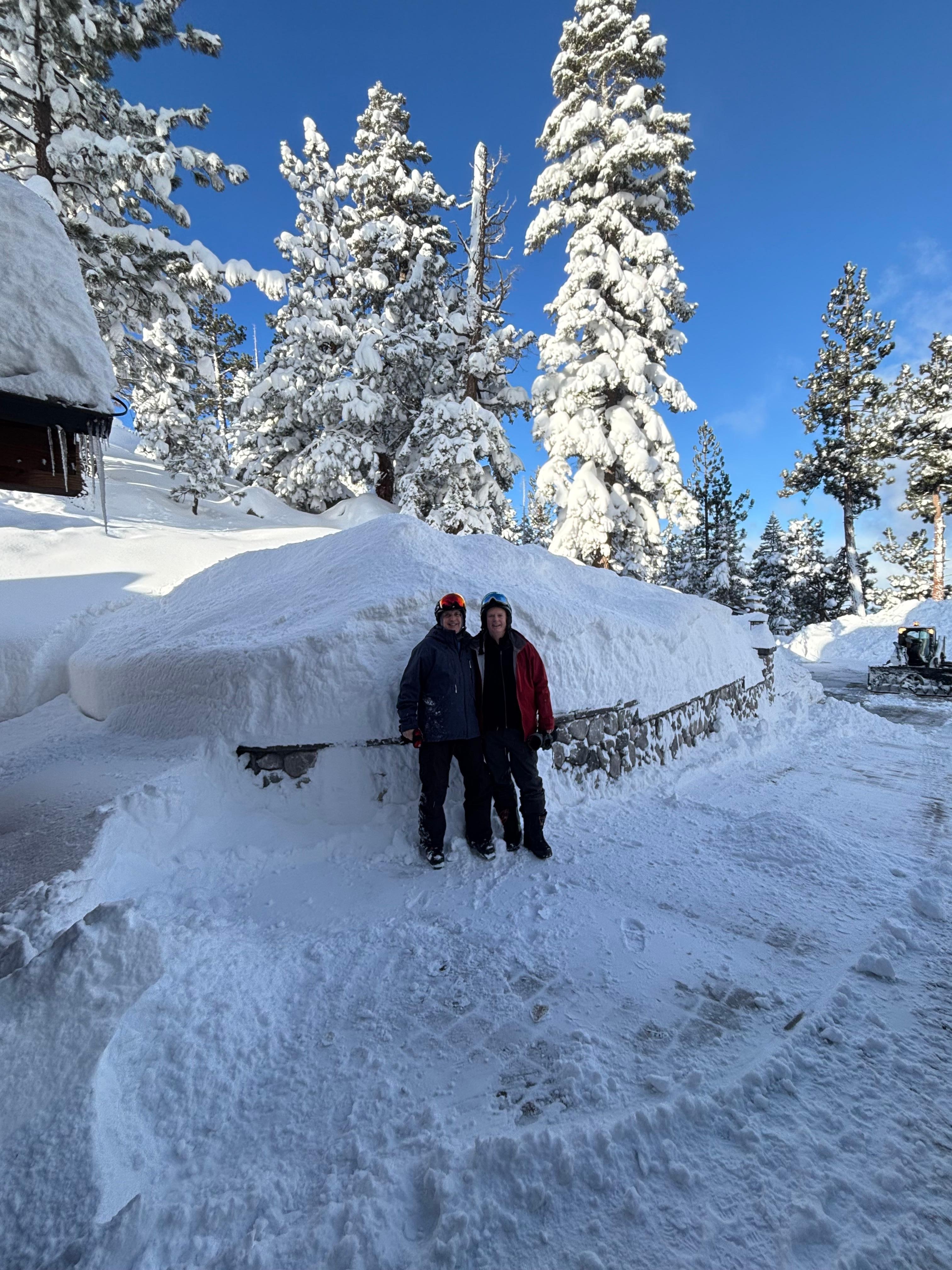 8am on the morning after the big dump and driveway and roads were clear.  Wow!