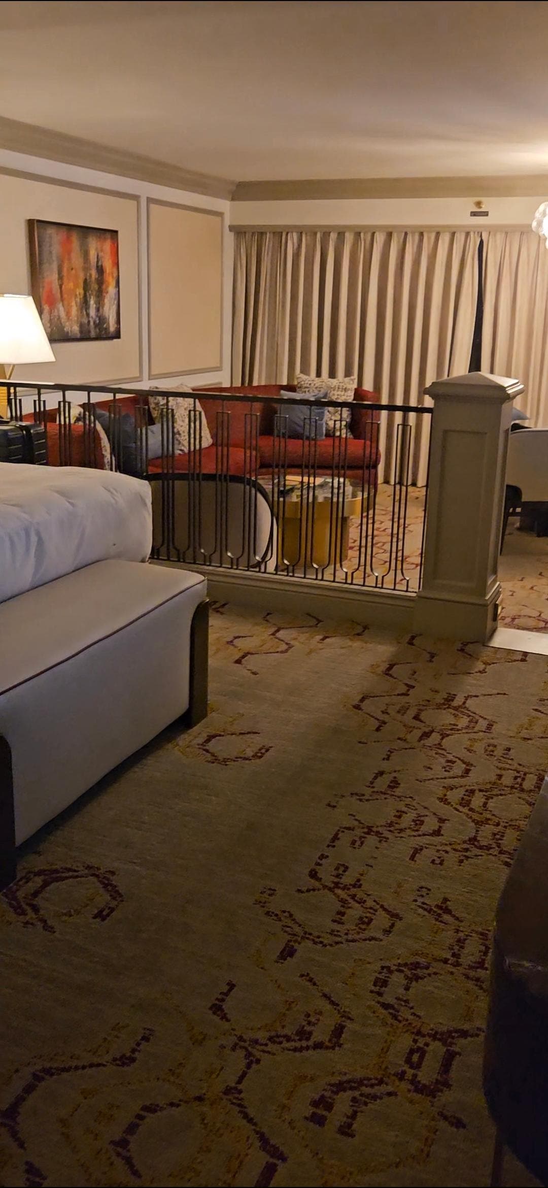 View of separate seating area from hallway