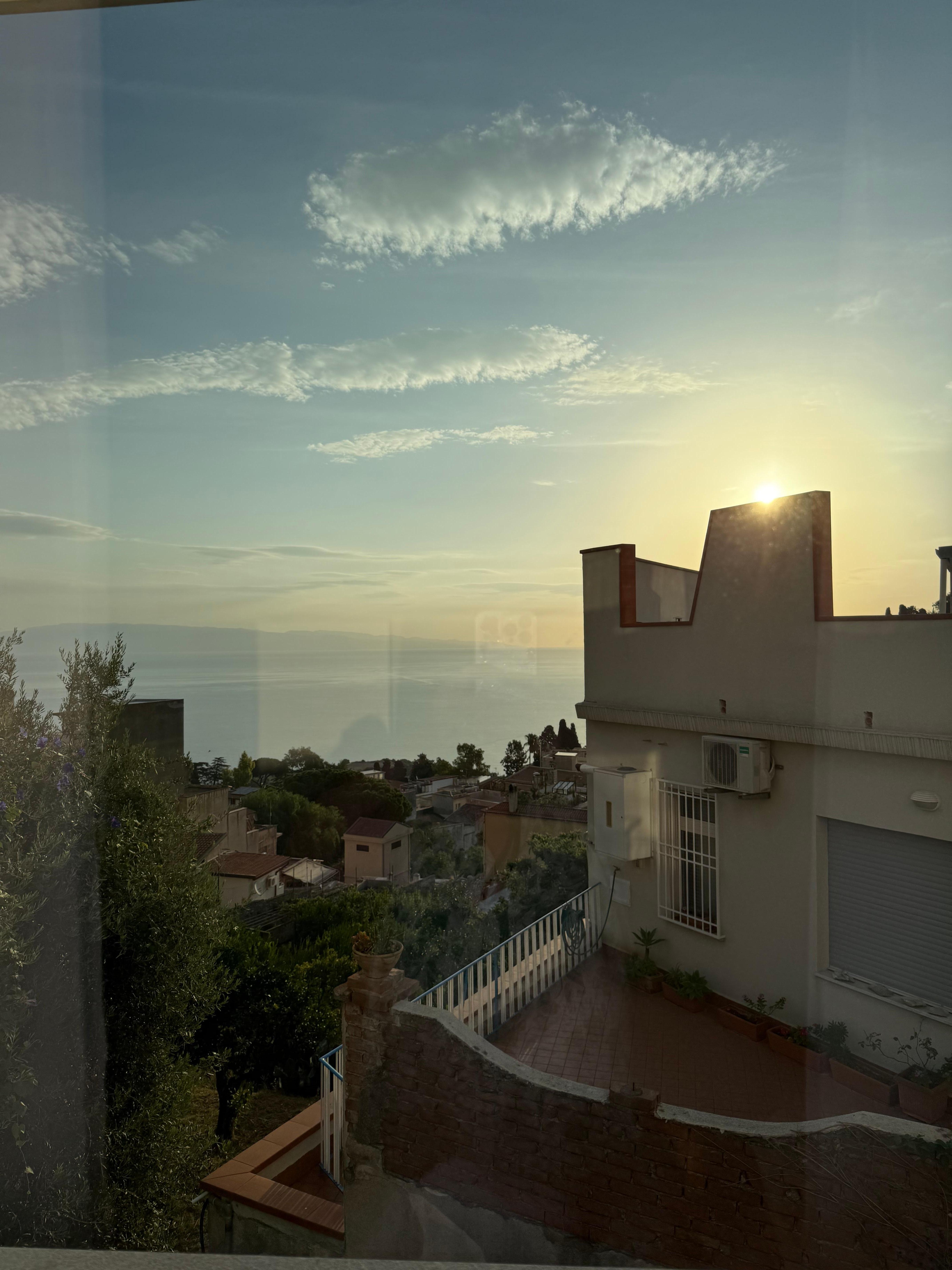 View from our room in the morning 