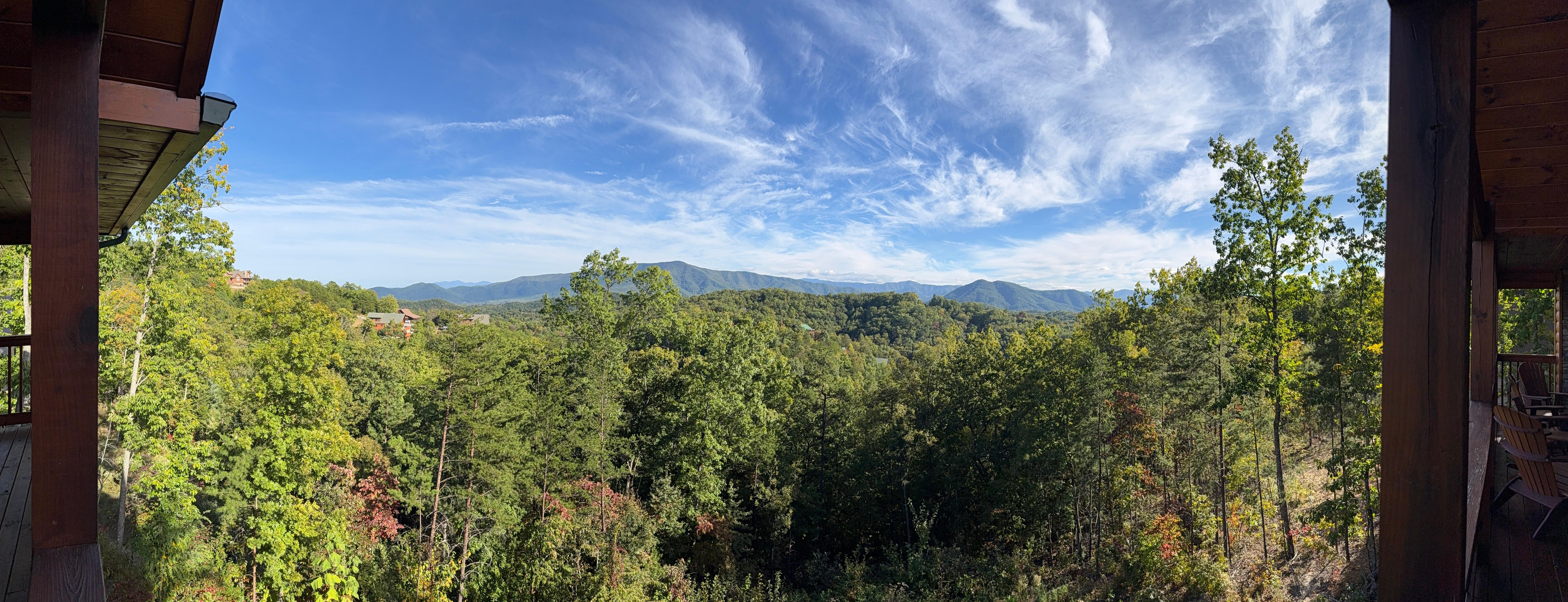 A panoramic picture of our view. 