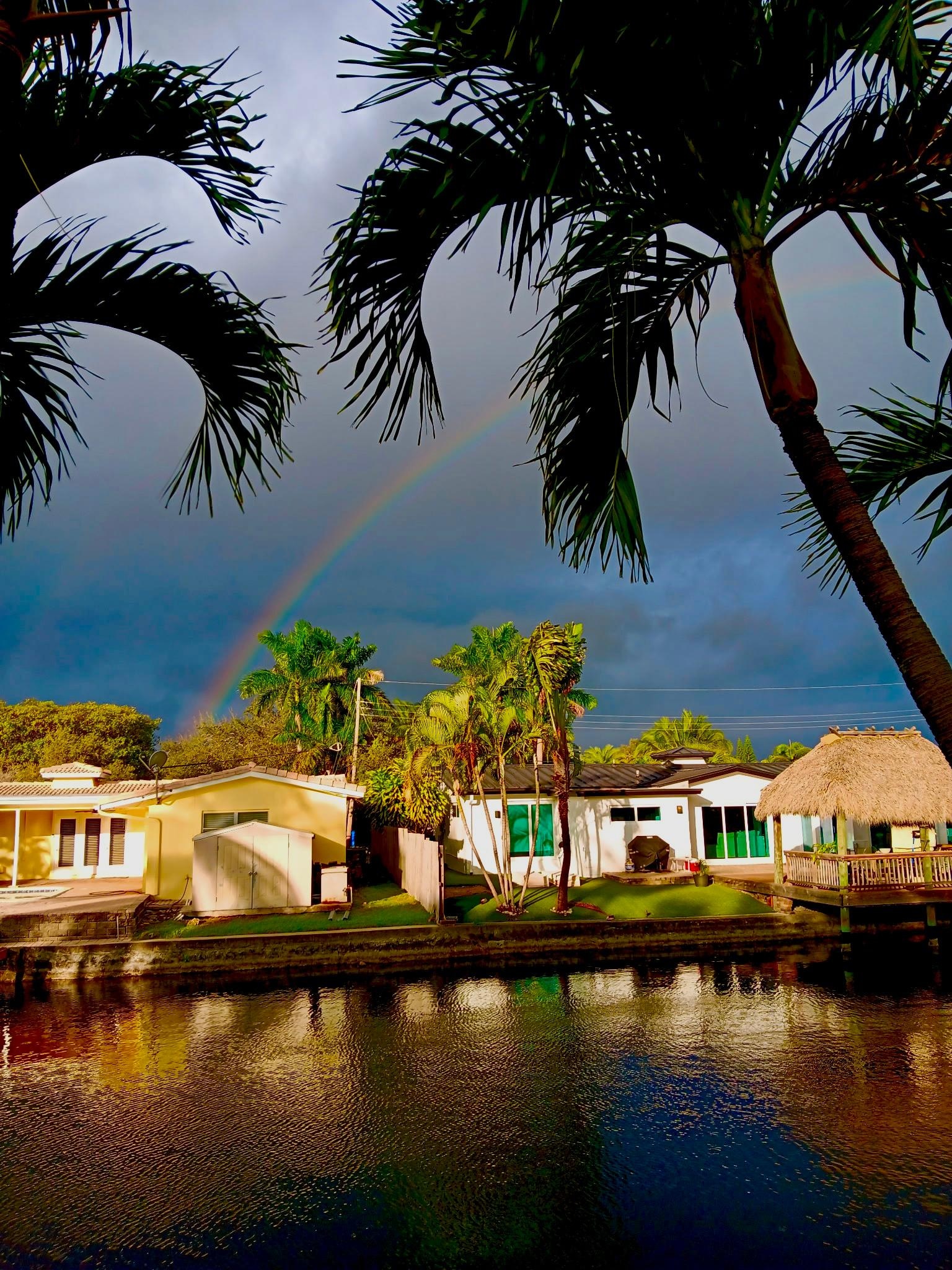 We were given a rainbow out back before we had to leave!