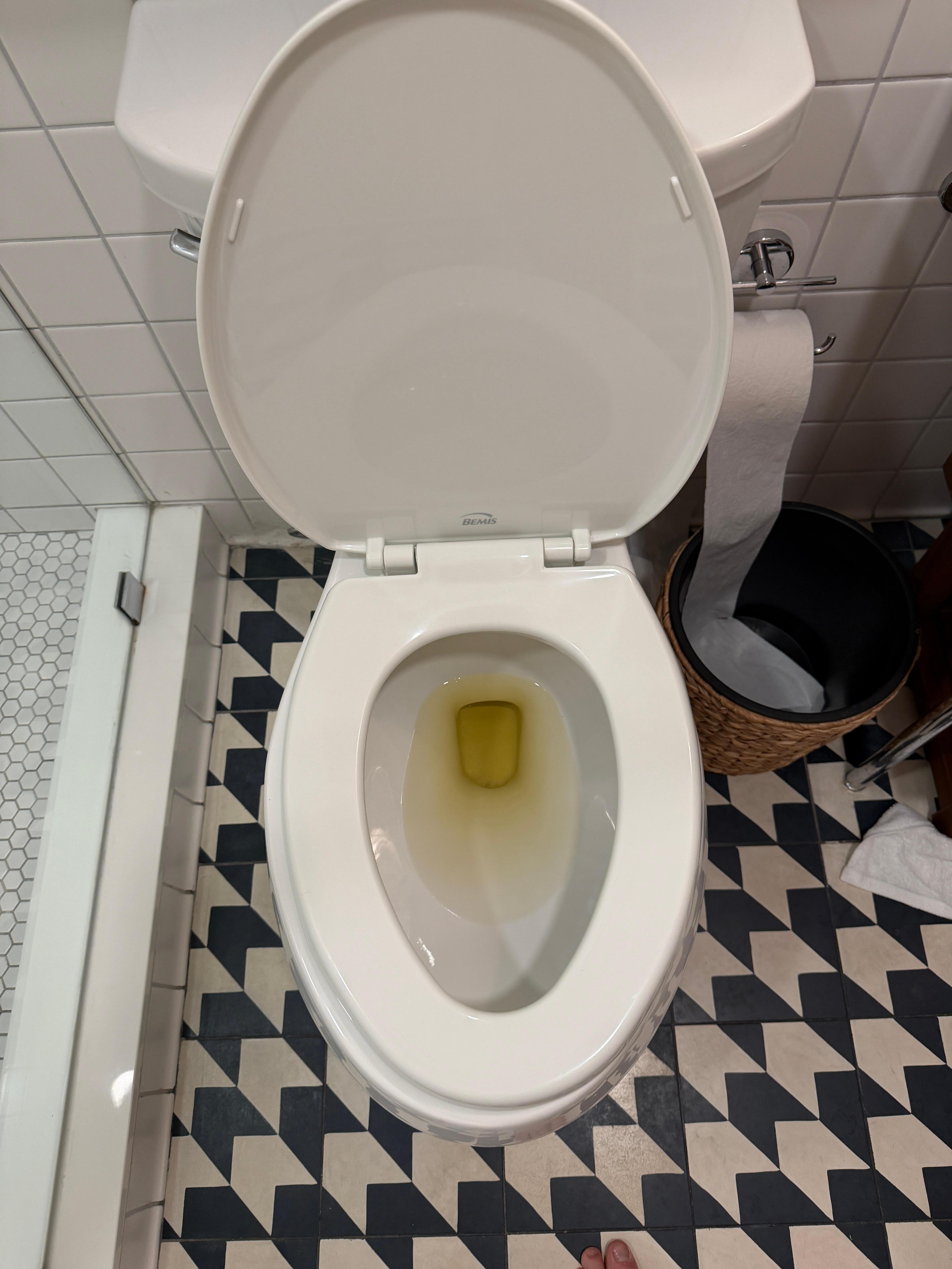 My toilet upon entering my room 