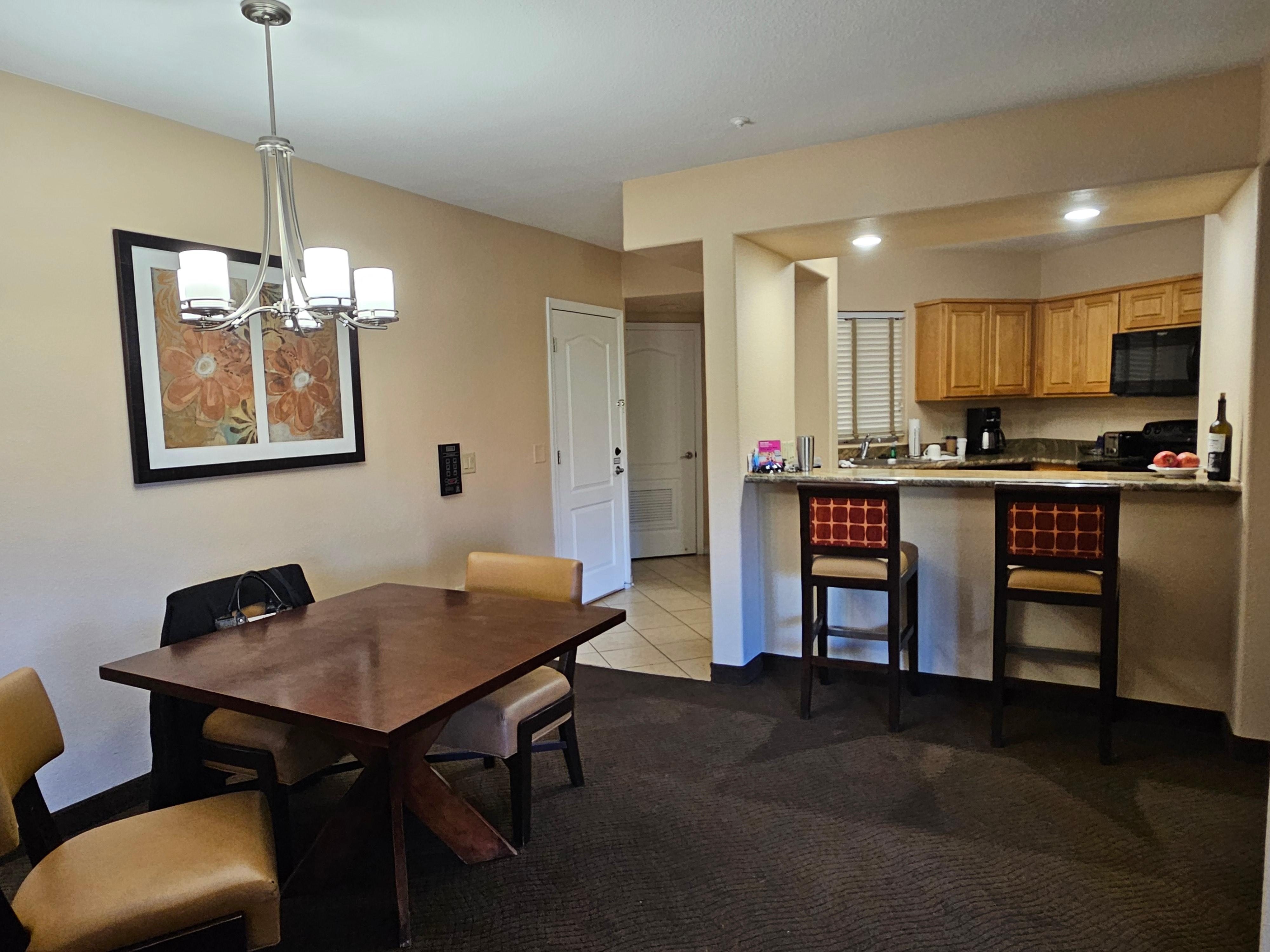 Comfortable eating area