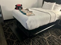 Side panels fell off a bed in the middle of the night.