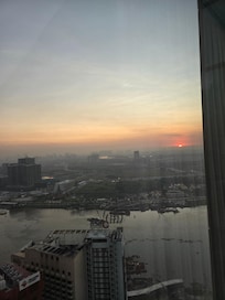 Sunrise view from our roo.