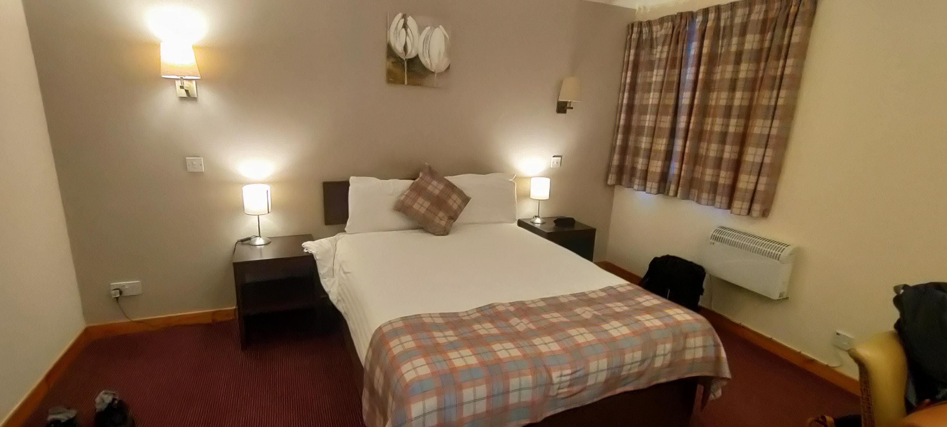 Bedroom - Note there is no air-conditioner, just electric heating 