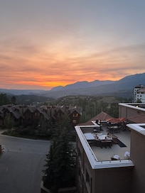 Sunset from our balcony