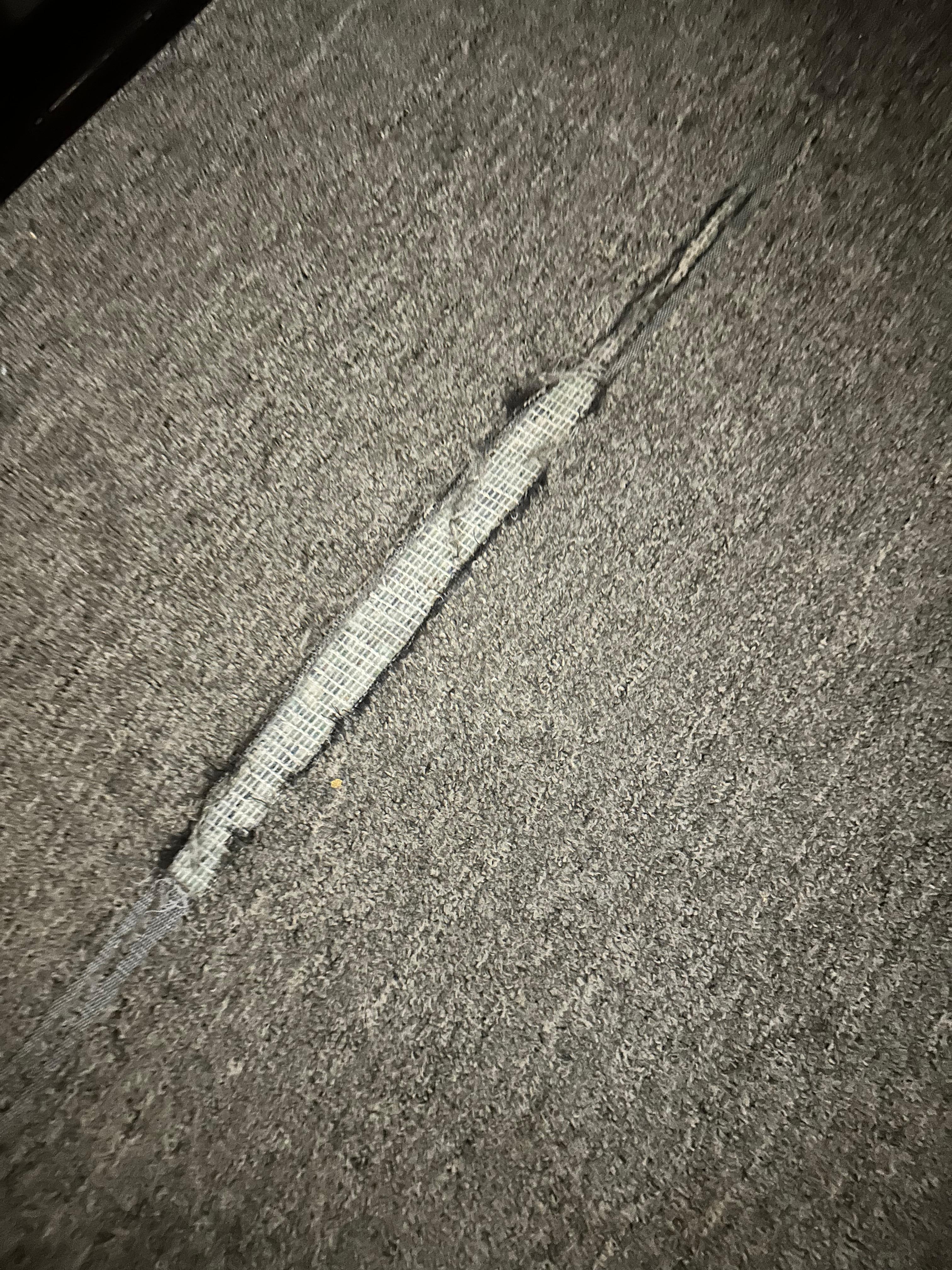 Ripped carpet