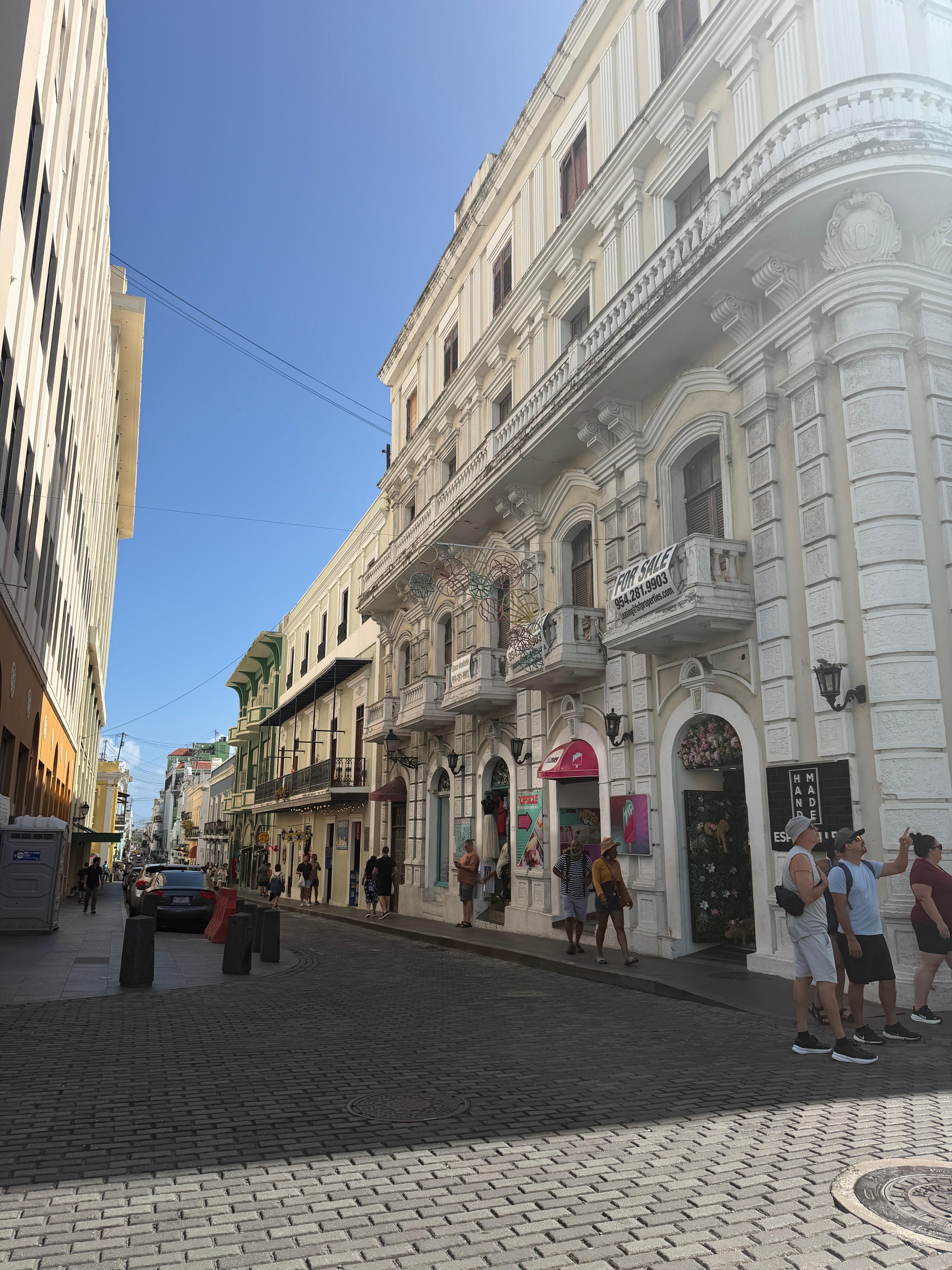 Gorgeous historical  area outside of hotel 