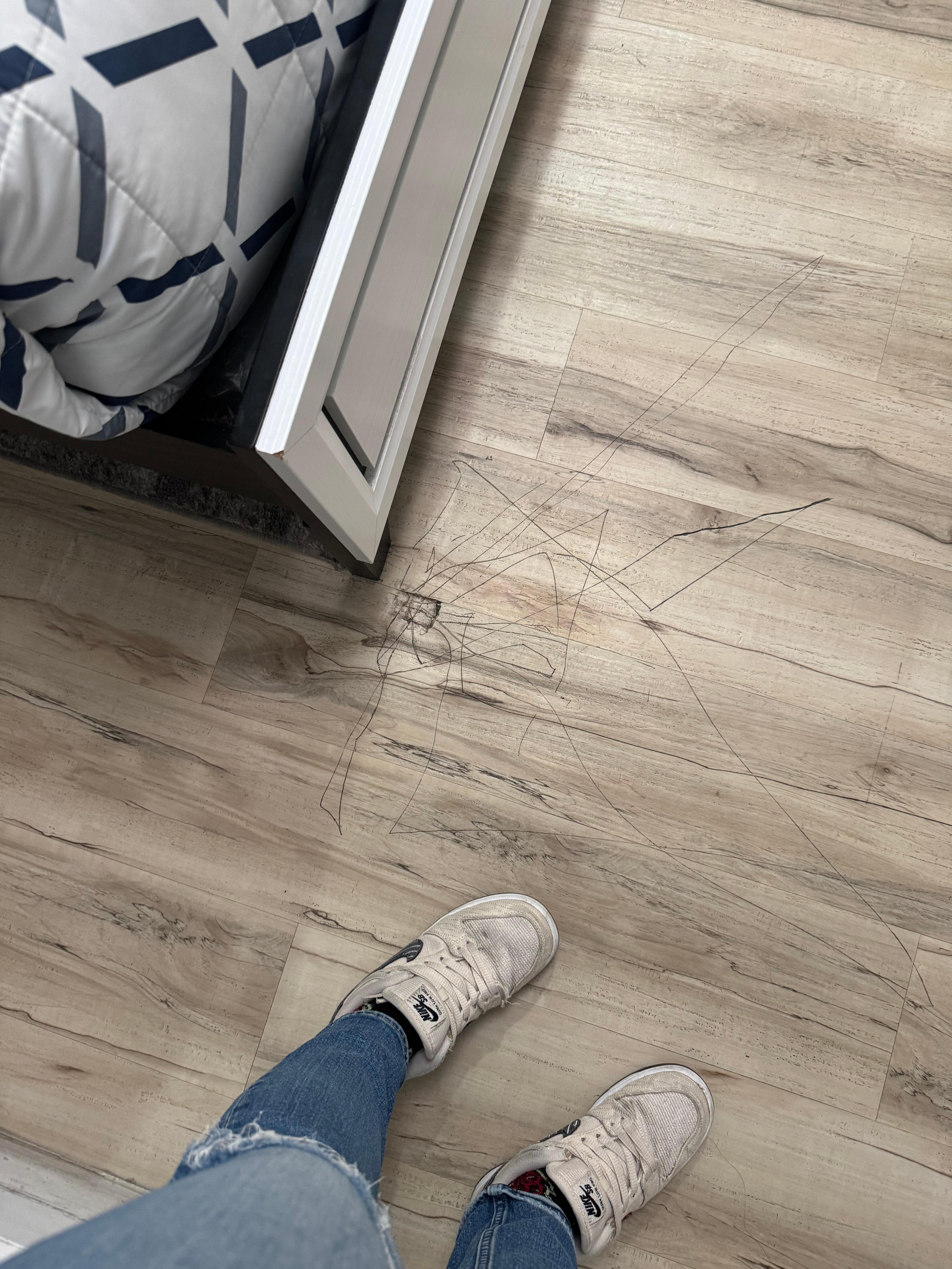 Damaged floor