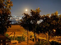 View from the balcony of a super moon