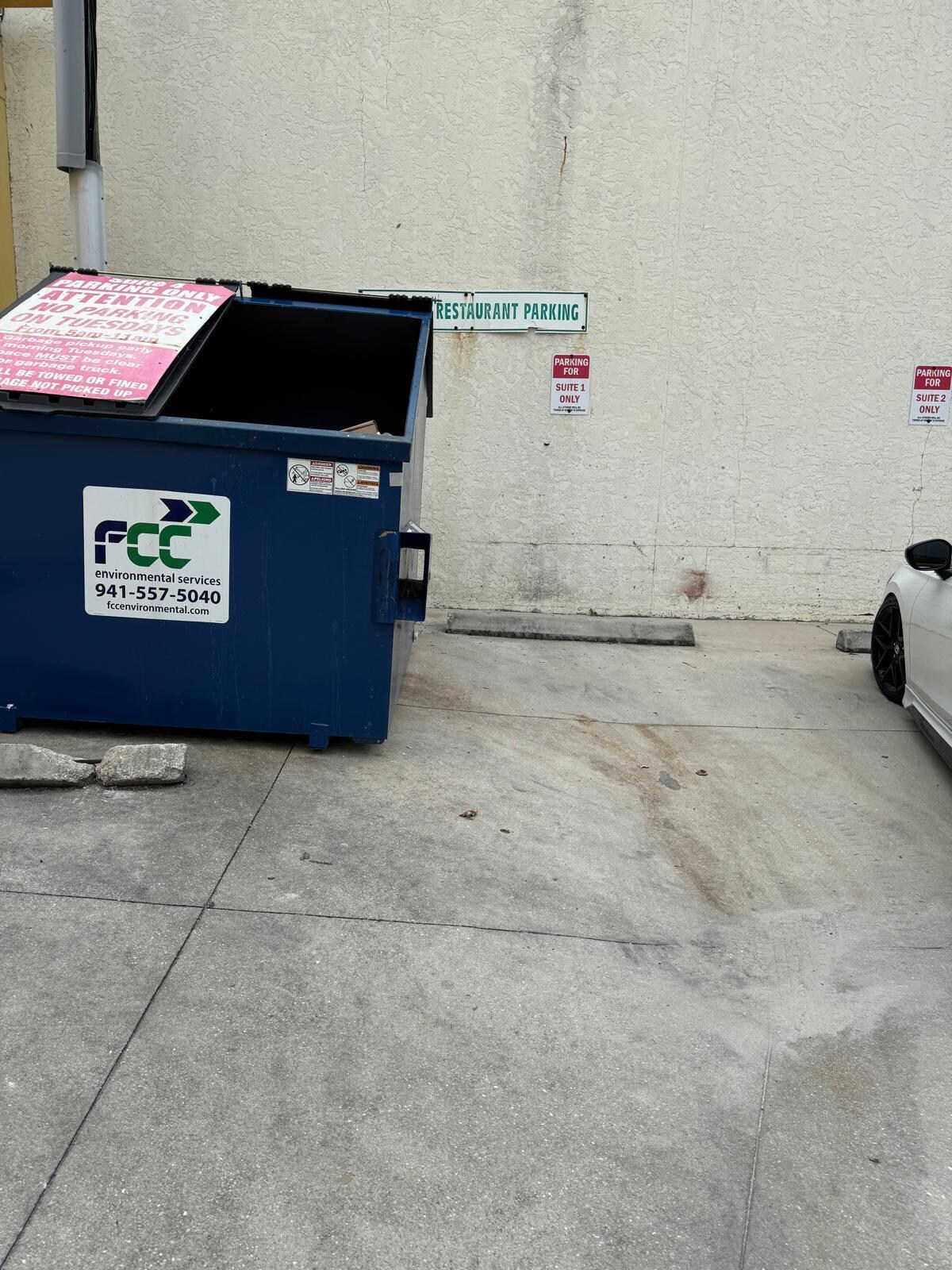 If you compare the picture of the dumpster is not the same as this one.