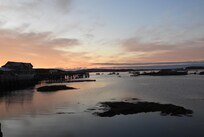 Late November sunrise from the deck of the Inn on the Harbor.