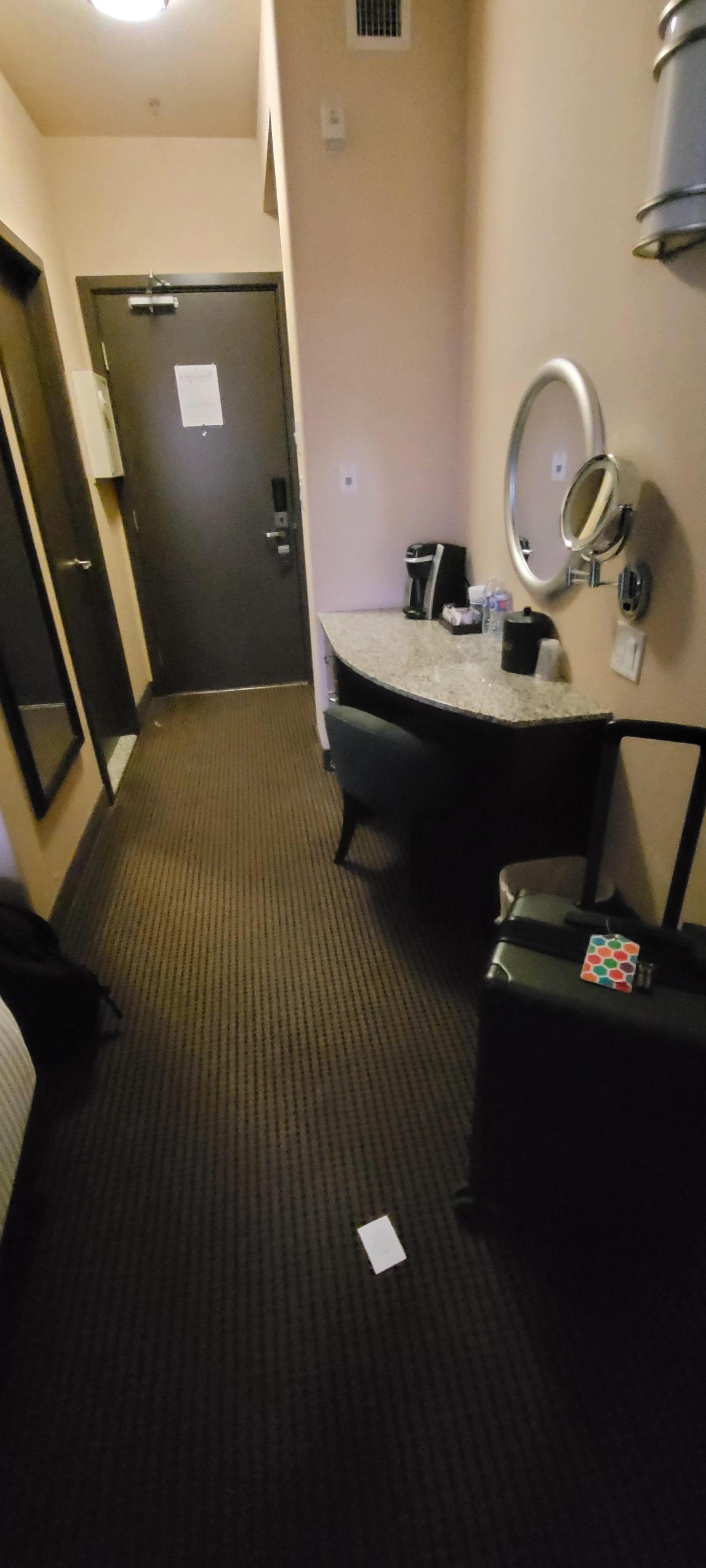 Coffee maker, water.