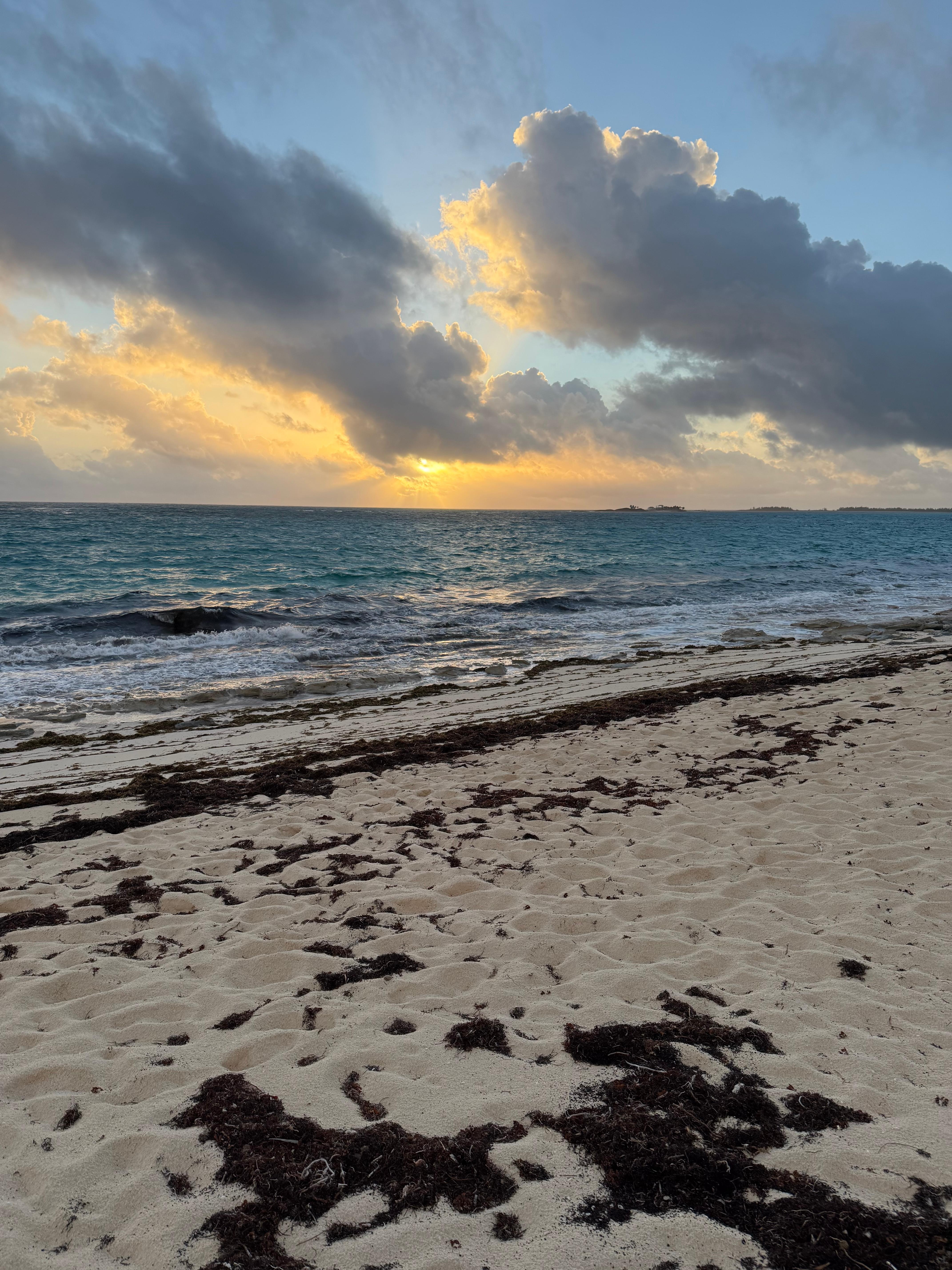 Beautiful sunrise from the nearby beach