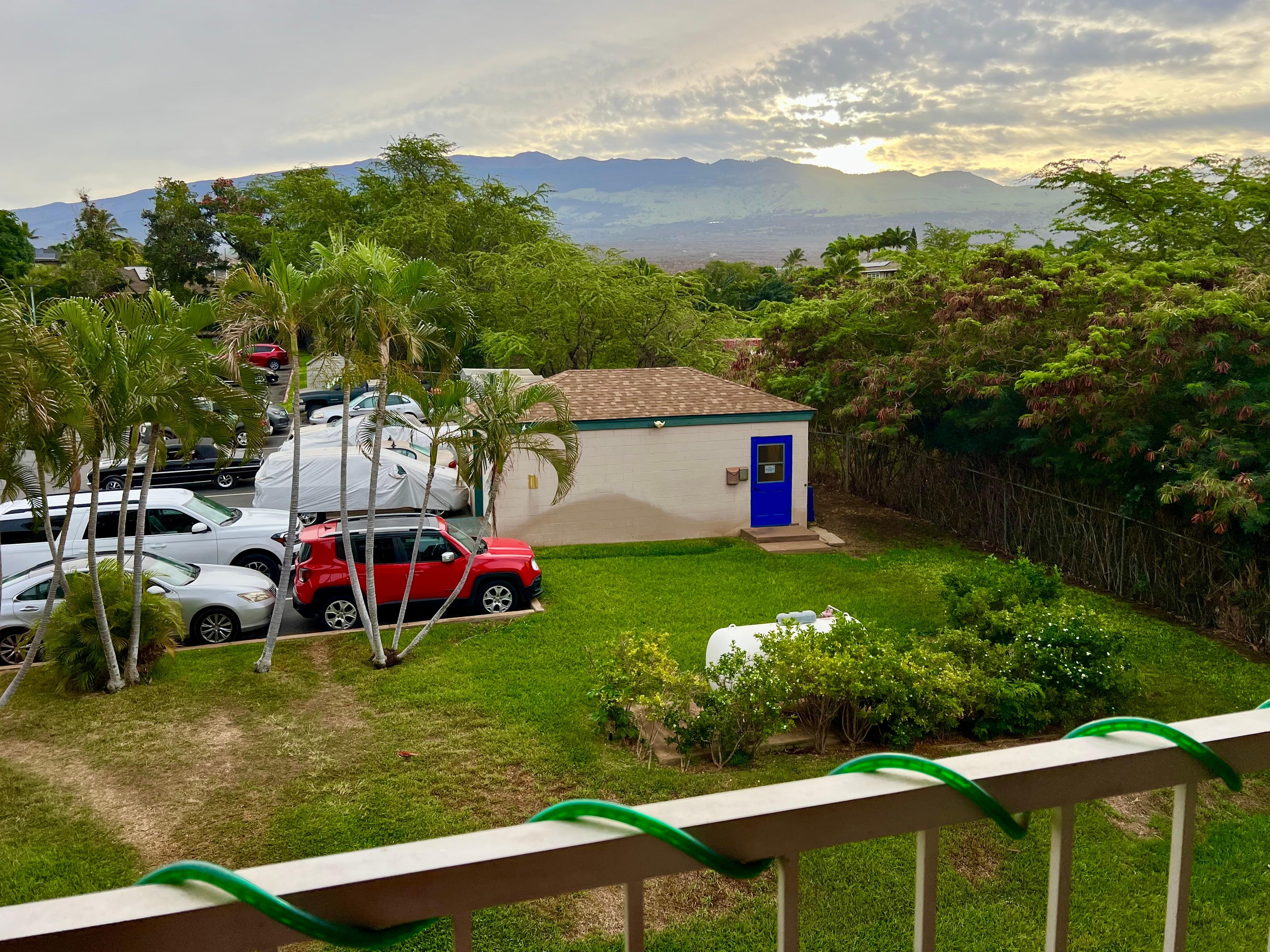 Beautiful balcony view each morning.  