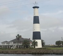 Old lighthouse on Bolivar Peninsula