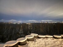 Beautiful night view from the hot tub