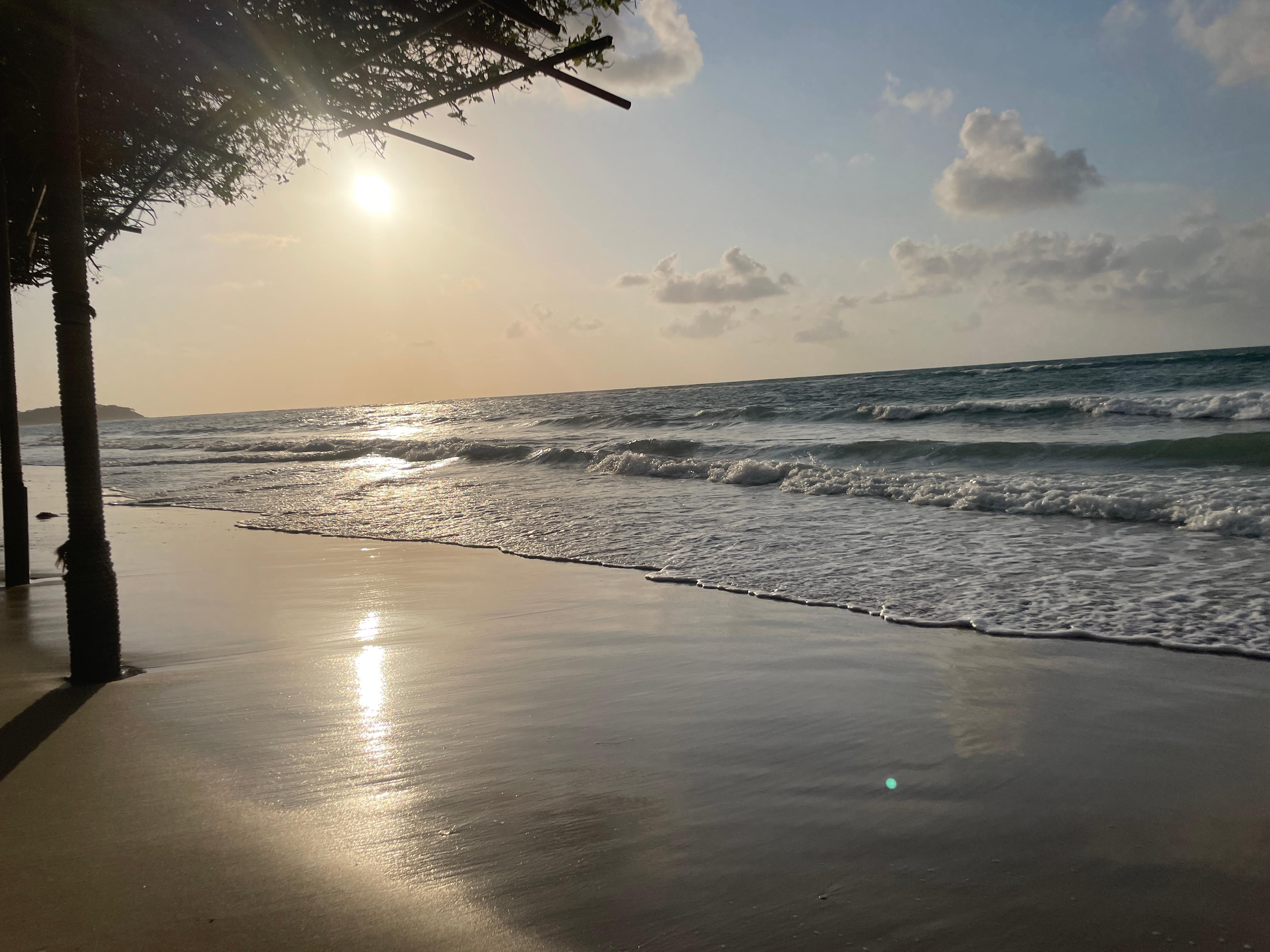 Vu de la plage de l hotel