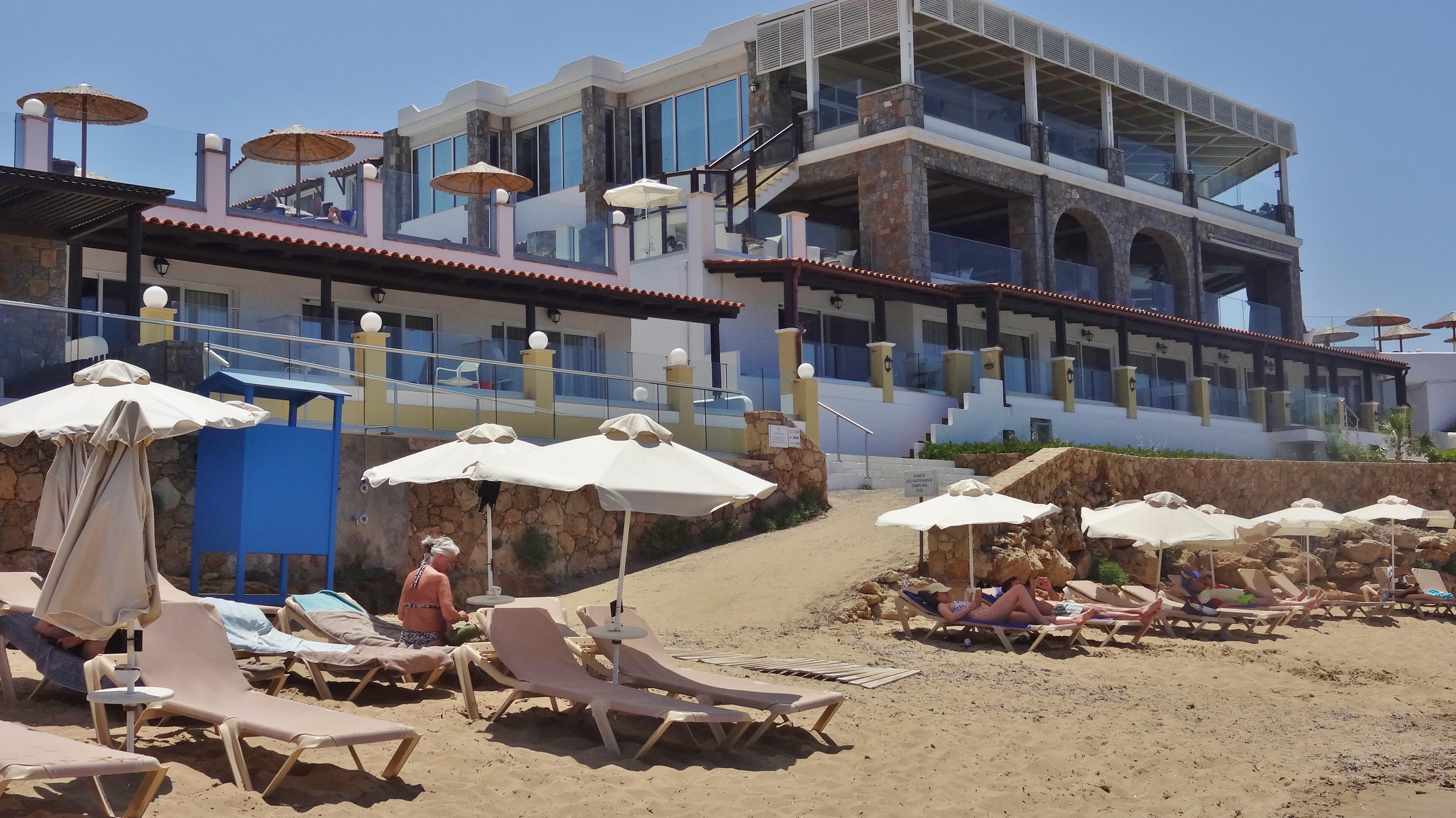 Hotel view from beach