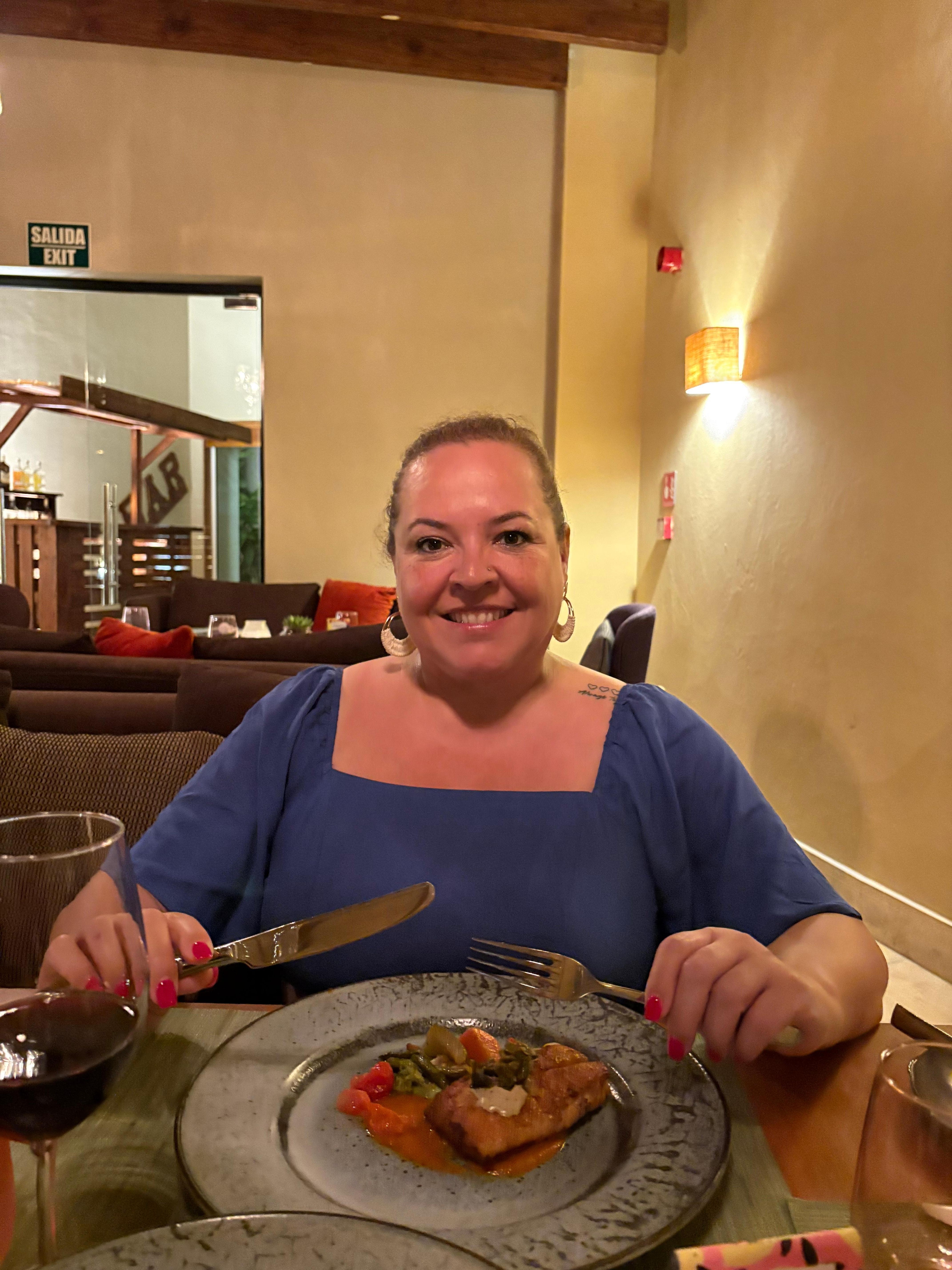 The delicious Mediterranean restaurant.