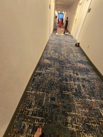 Had to walk through hockey games each time we wanted to go in or out of our room. No staff around.