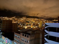 View of the city from city view room