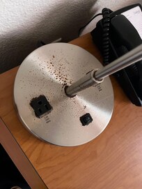 Rusting lamp bases