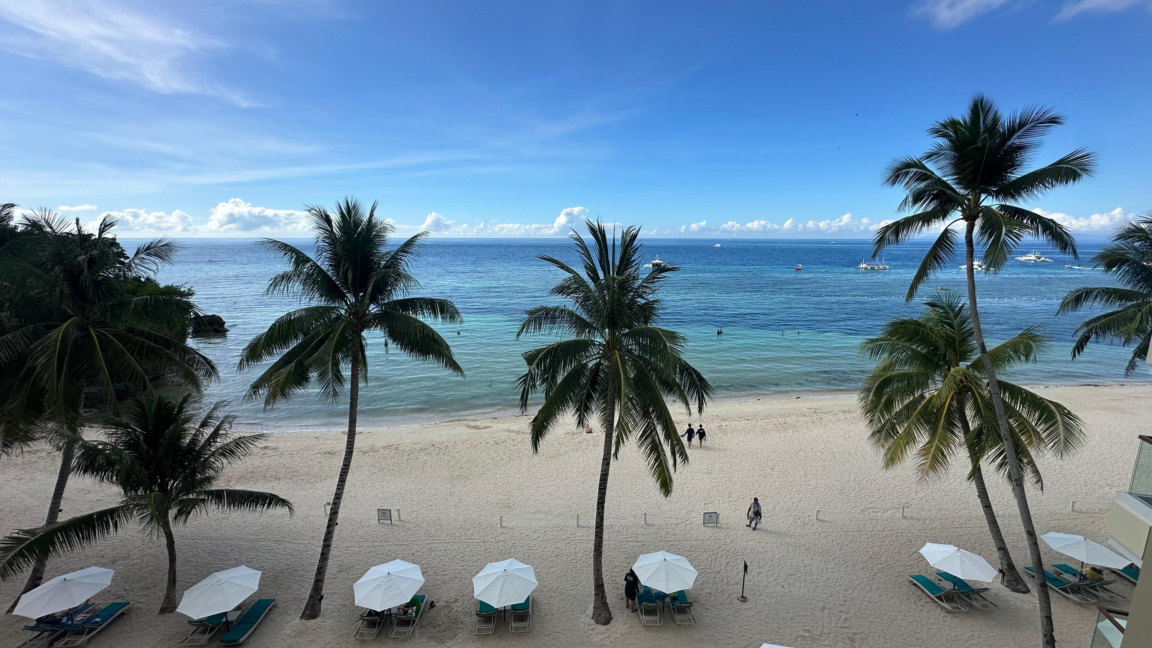 The view from the patio of our suite
