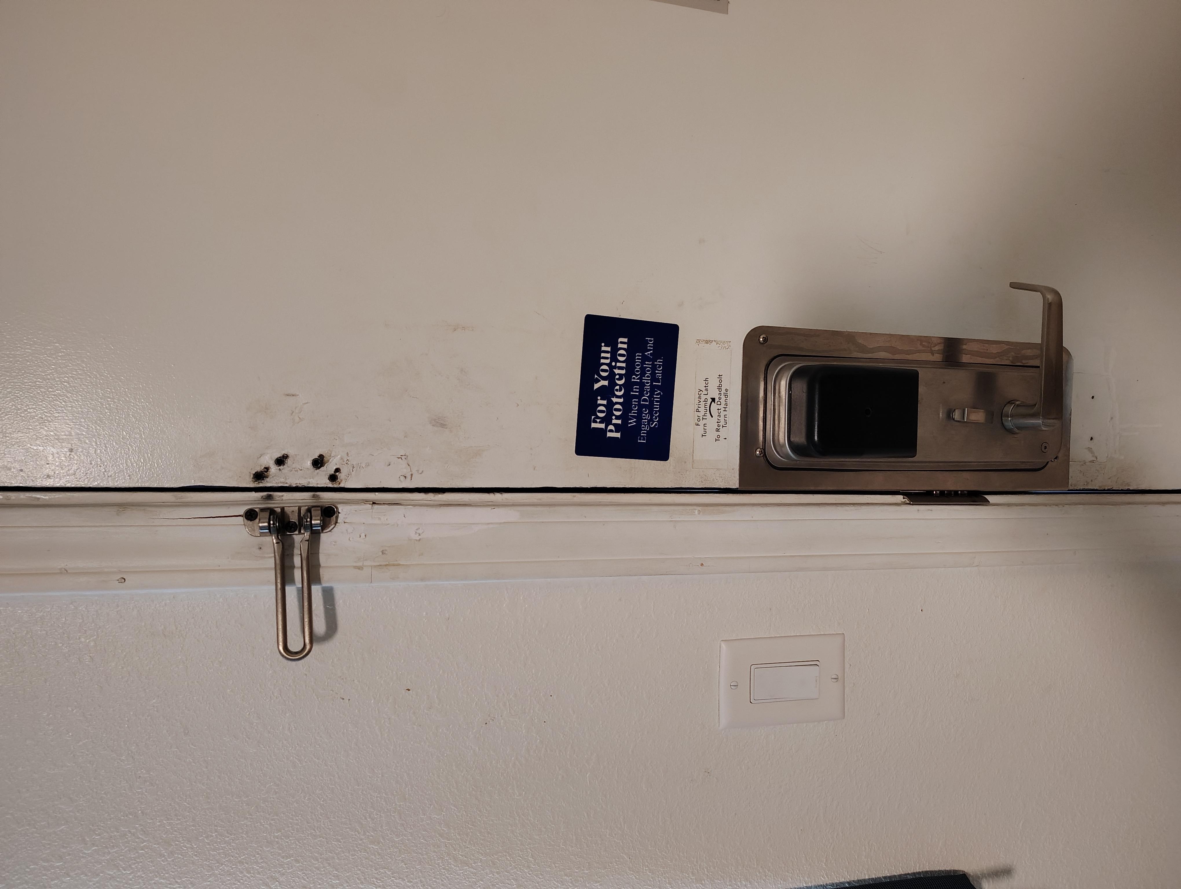 Security lock broken
