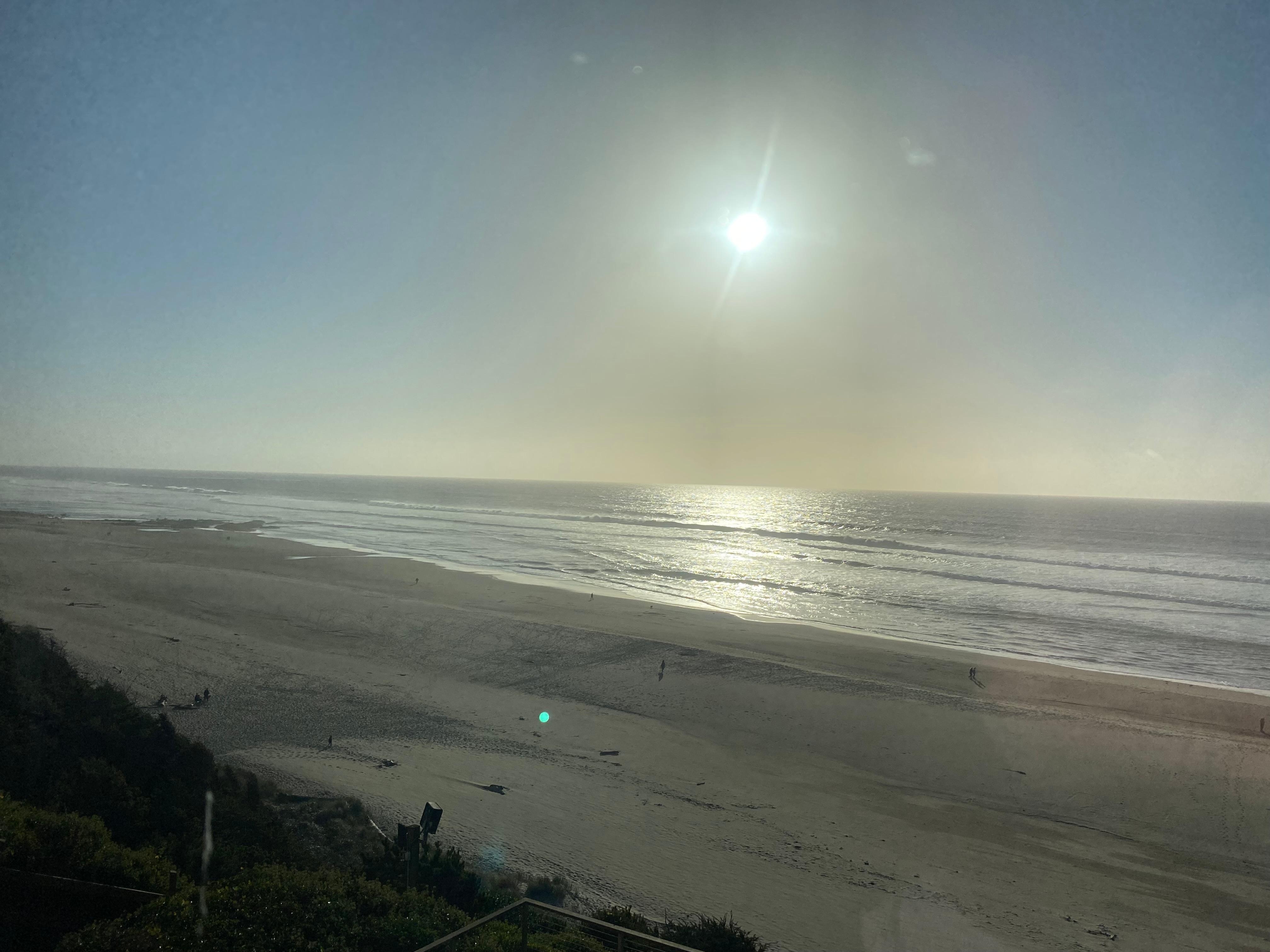 From our hotel room at sunset