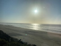 From our hotel room at sunset