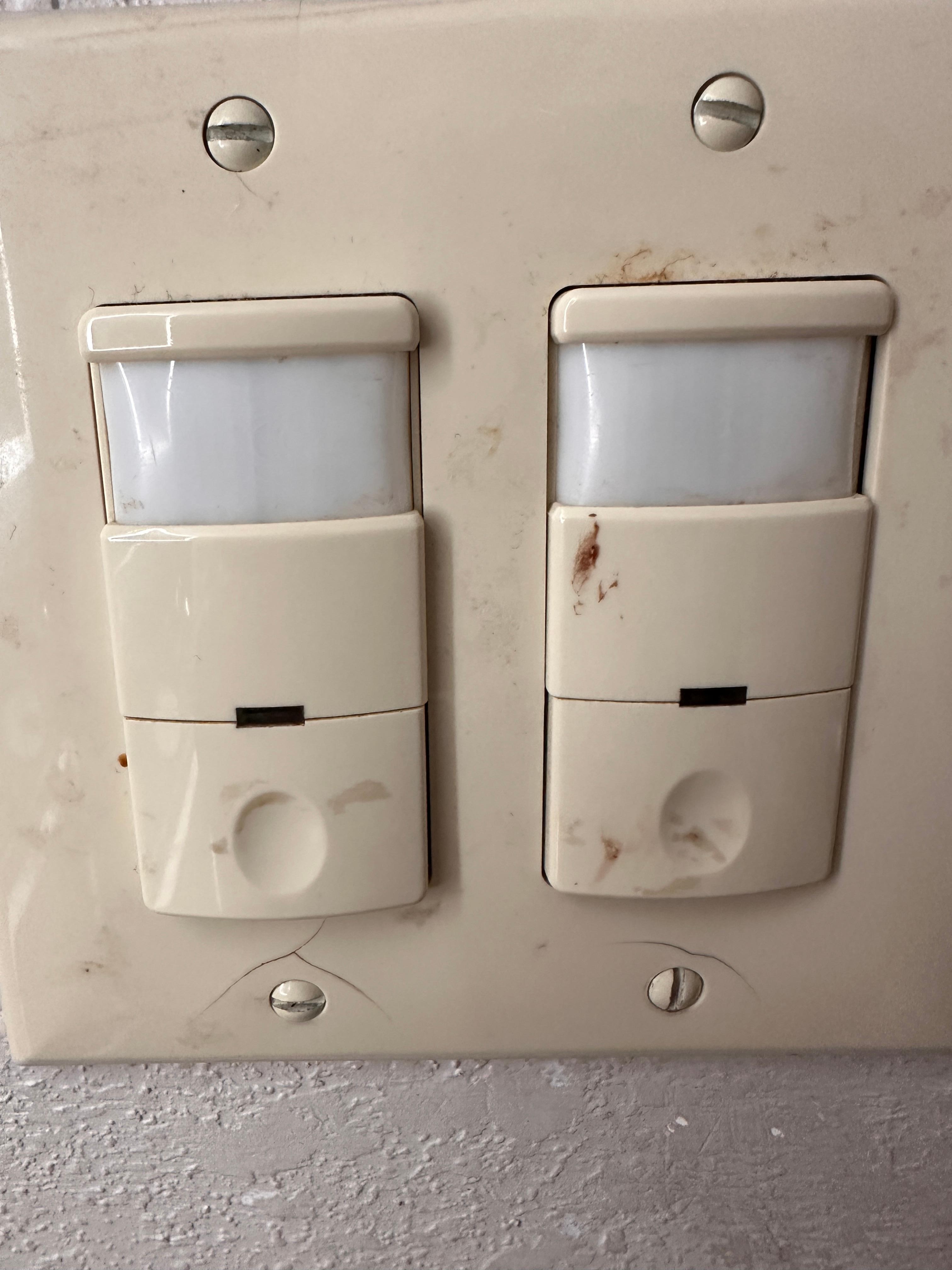 Bathroom light switch. 🤢