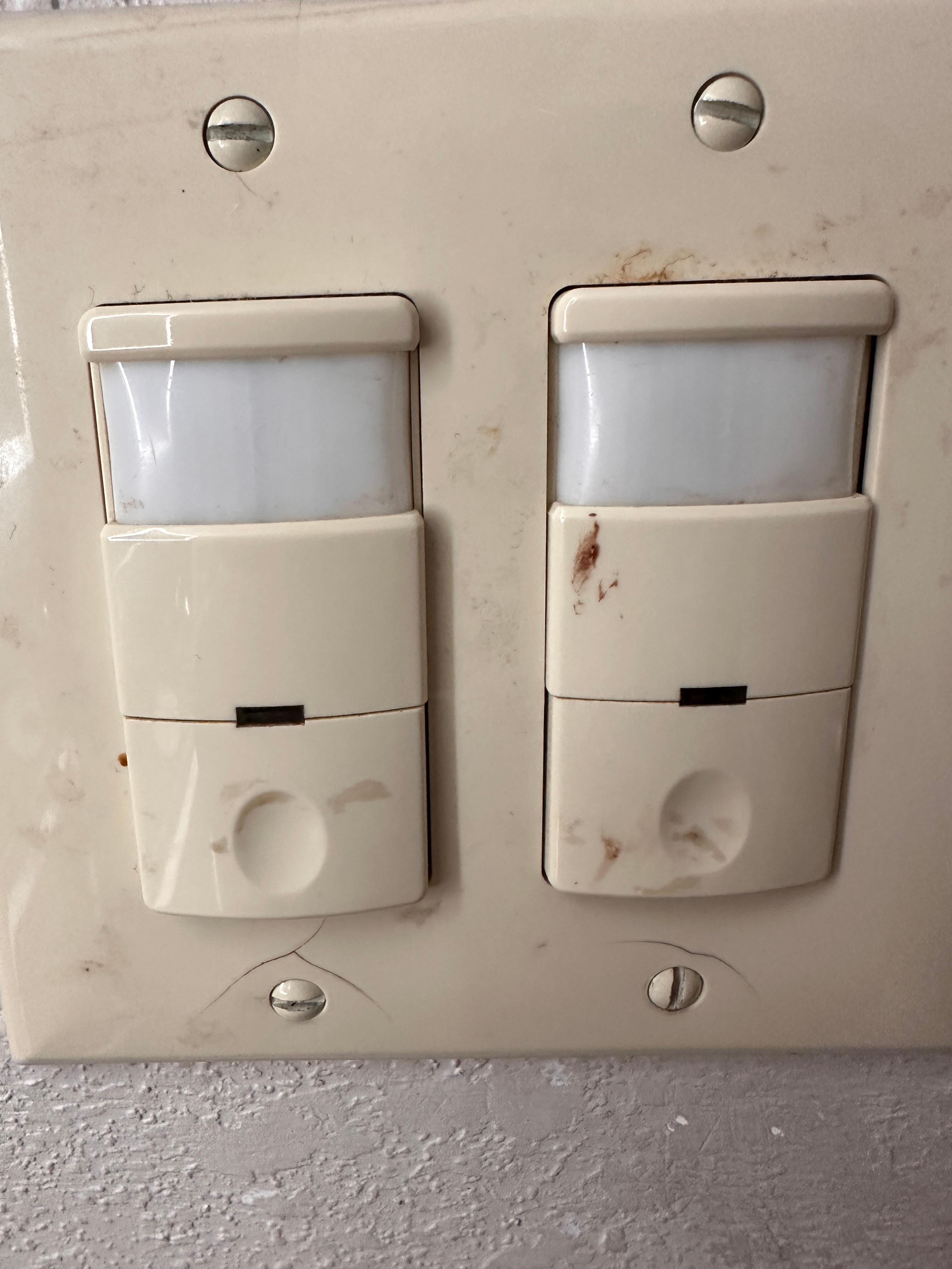 Bathroom light switch. 🤢