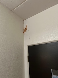 Corner by the room entrance