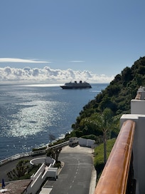 cruise ship in the distance