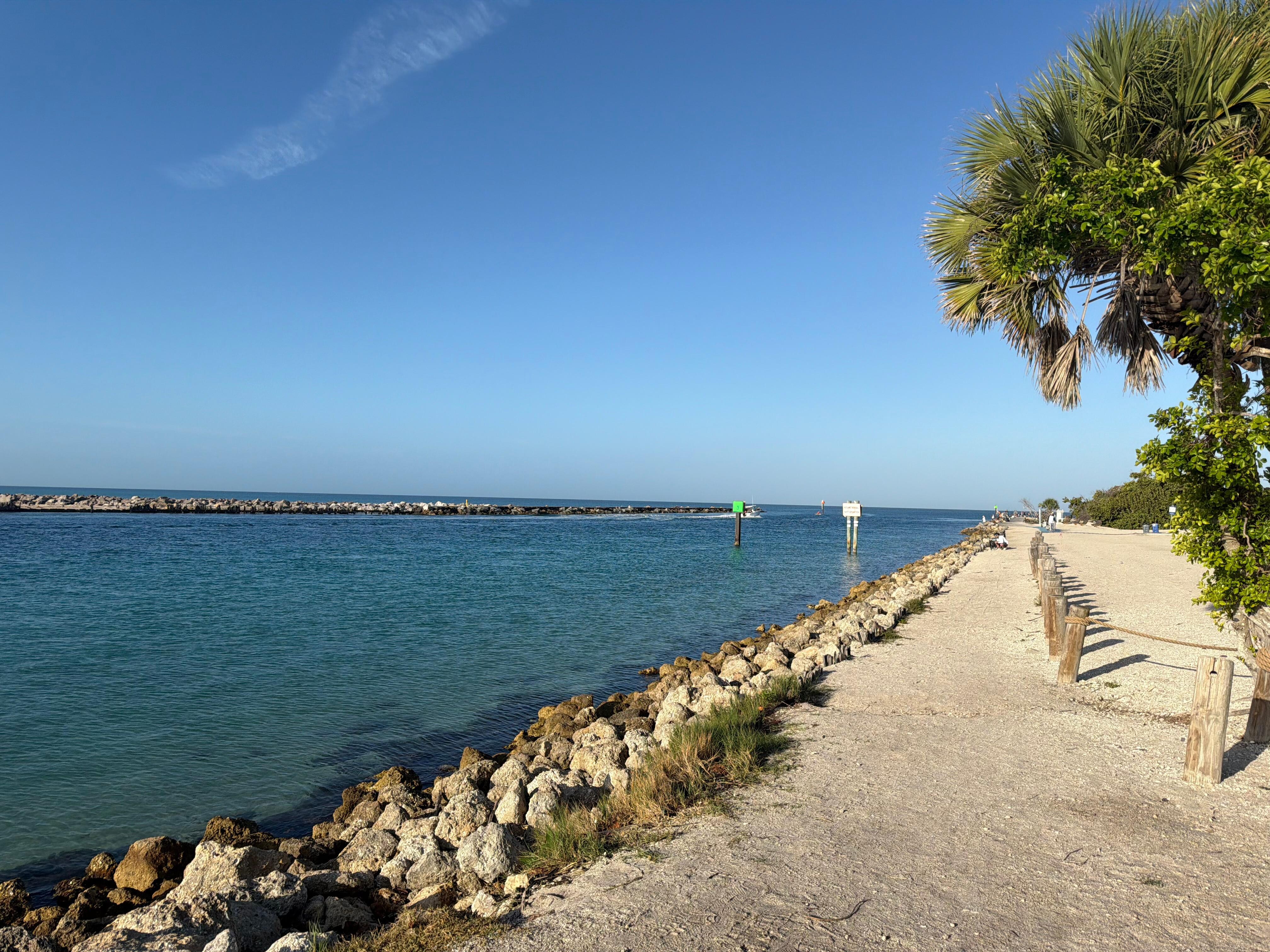 The Jetty is a 1 mile walk