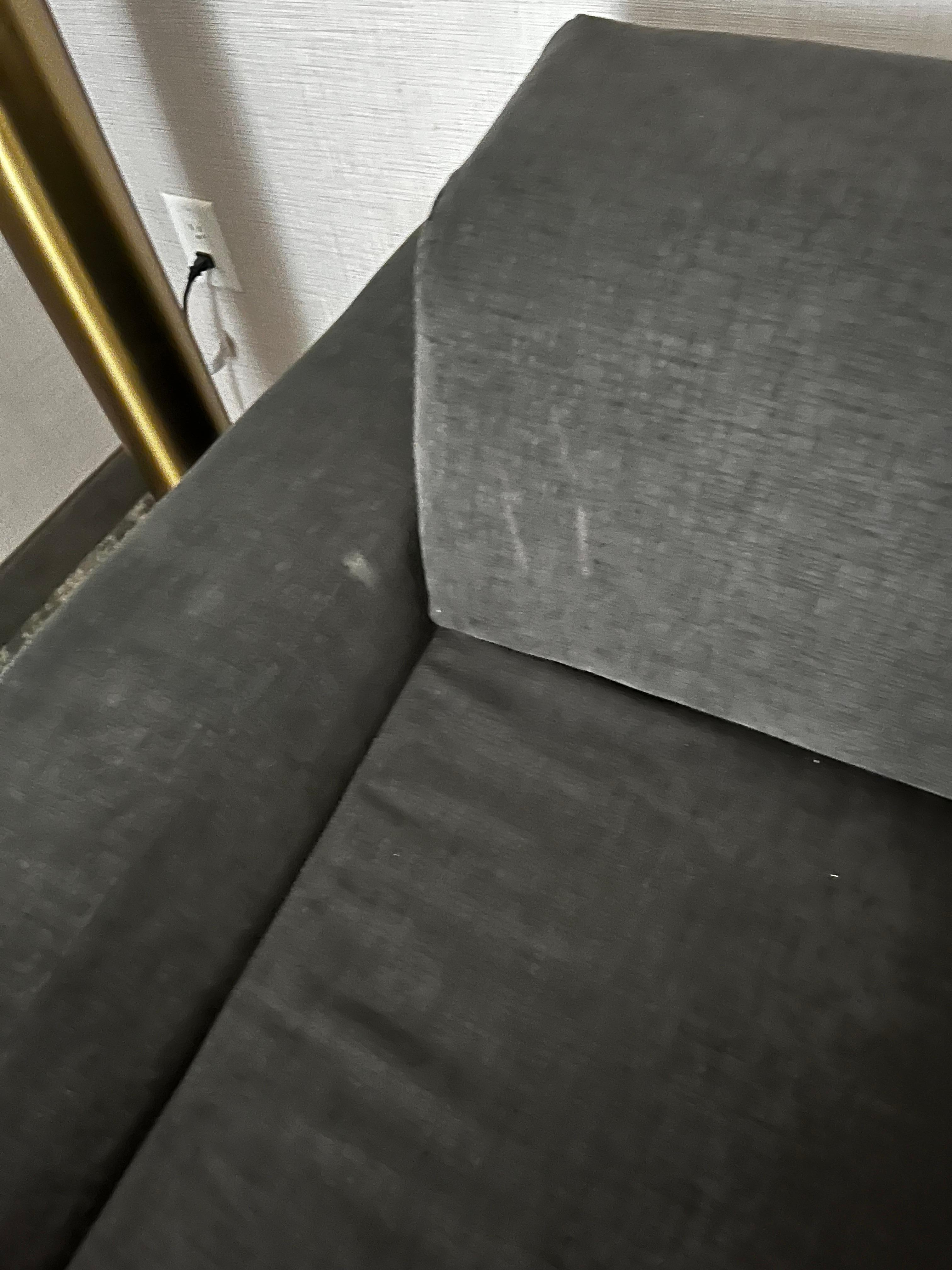 Stained couch 