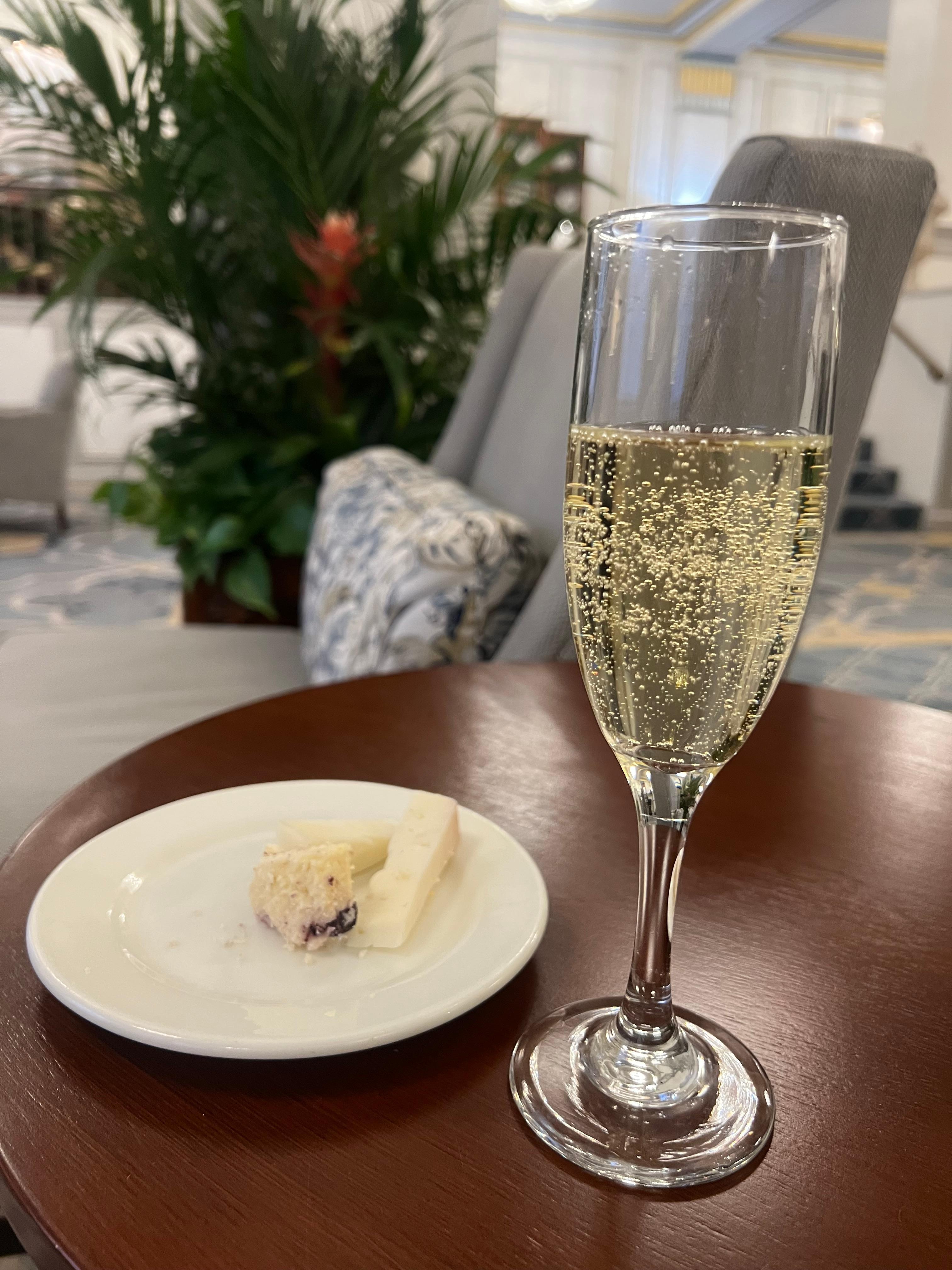 Thursday and Fridays Champagne and Cheese Reception 