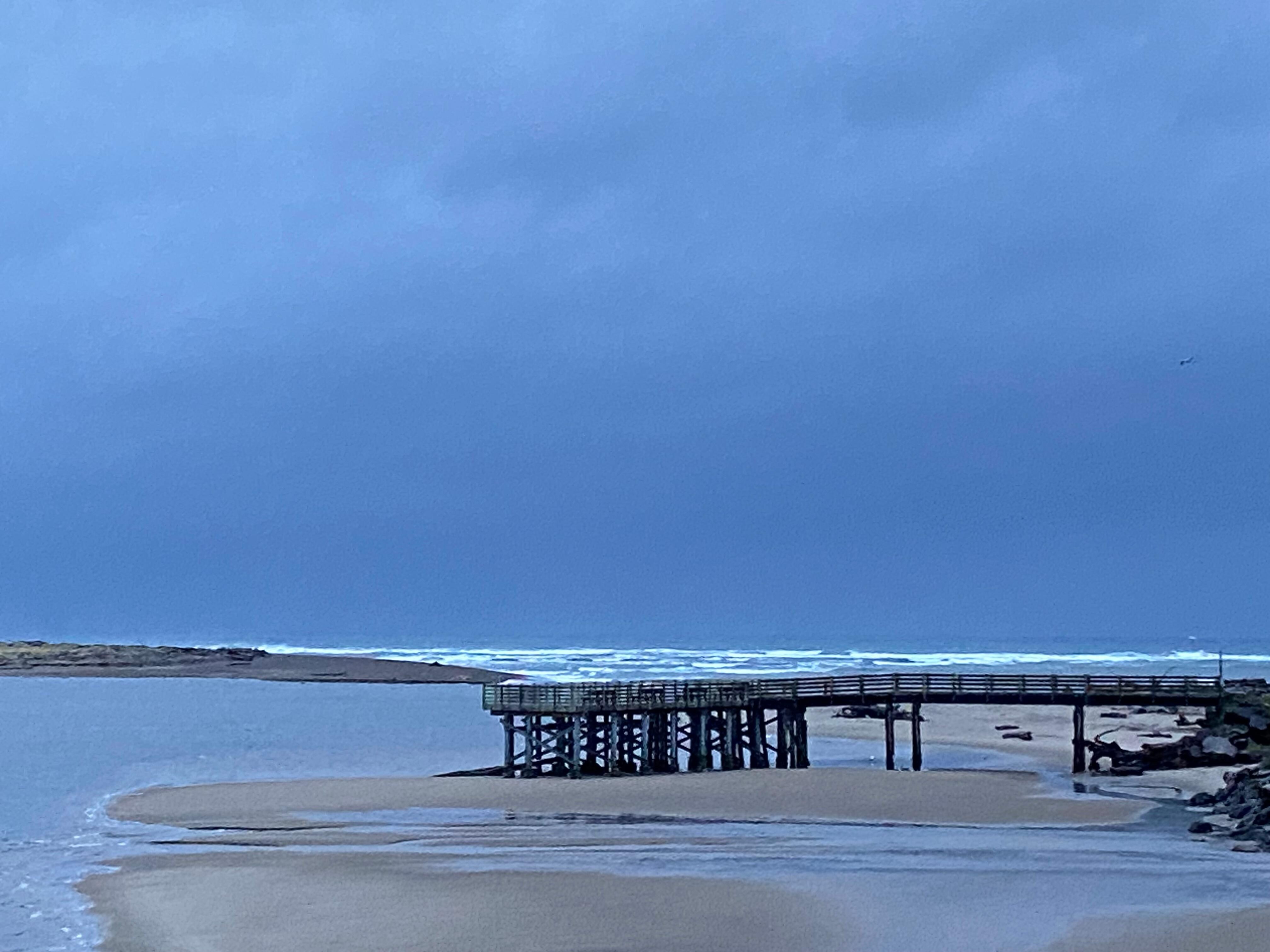 The pier view from the balcony
