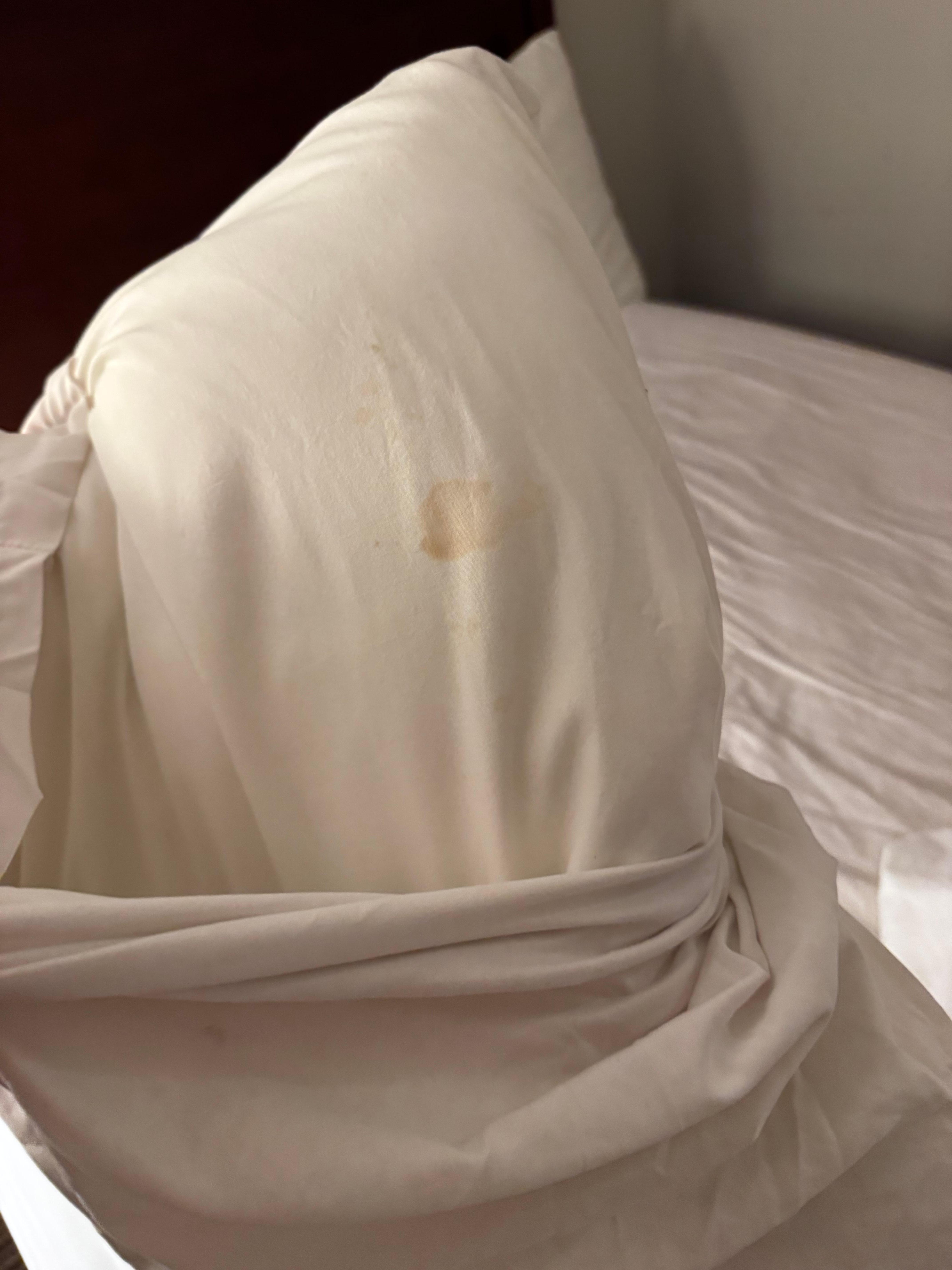 Blood on the pillows 