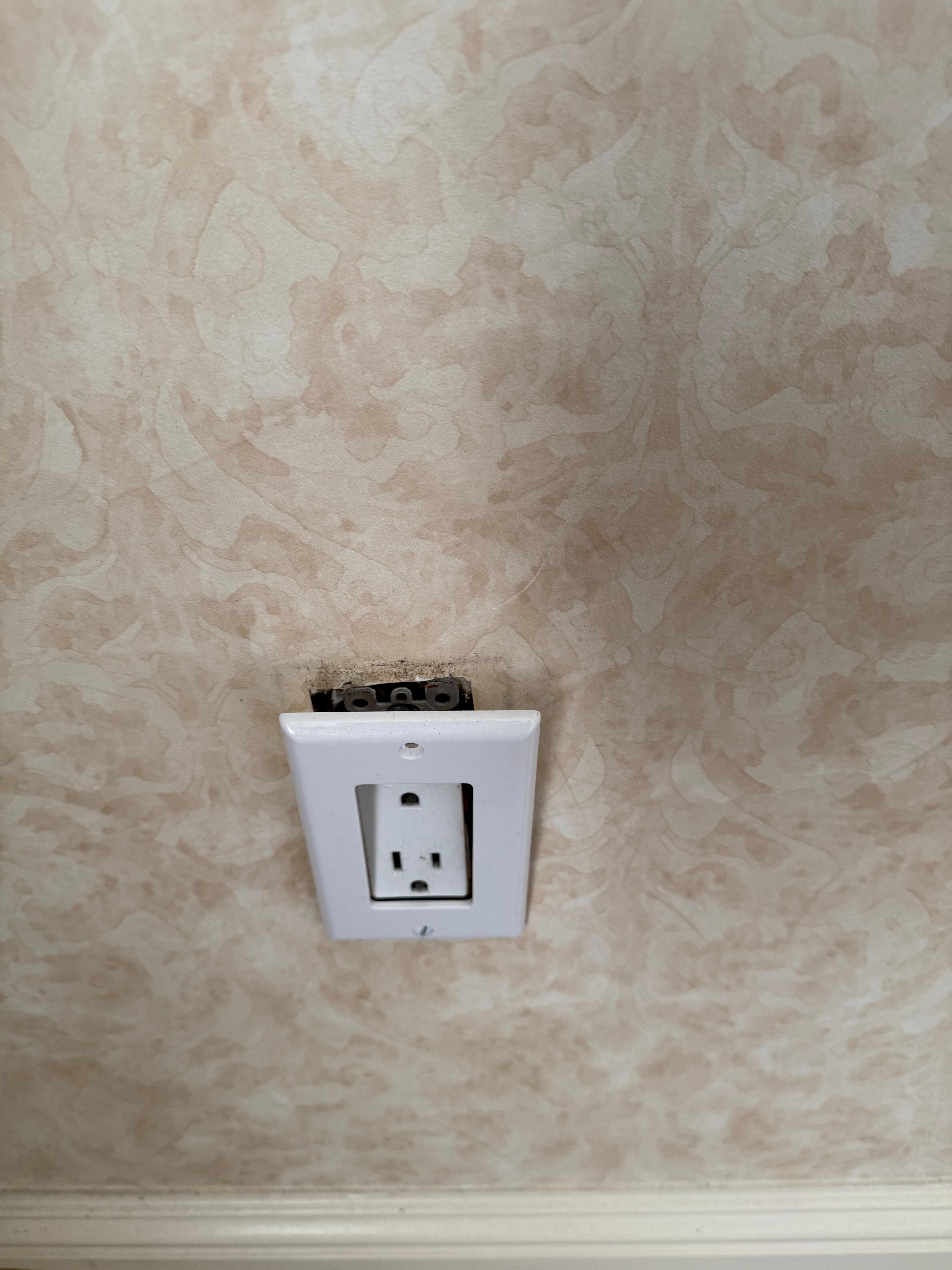 Broken outlet