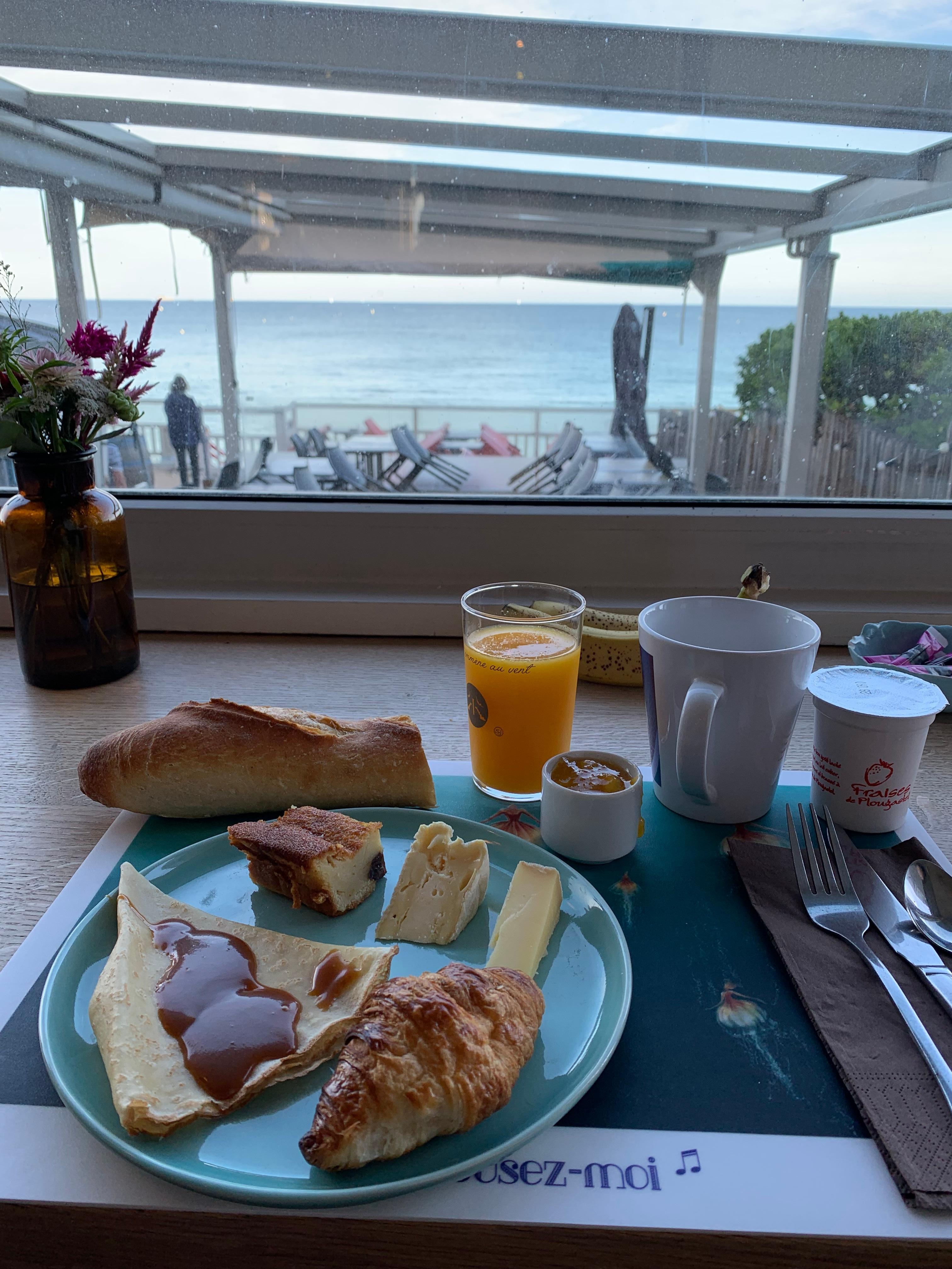 Vue magnifique au petit déjeuner